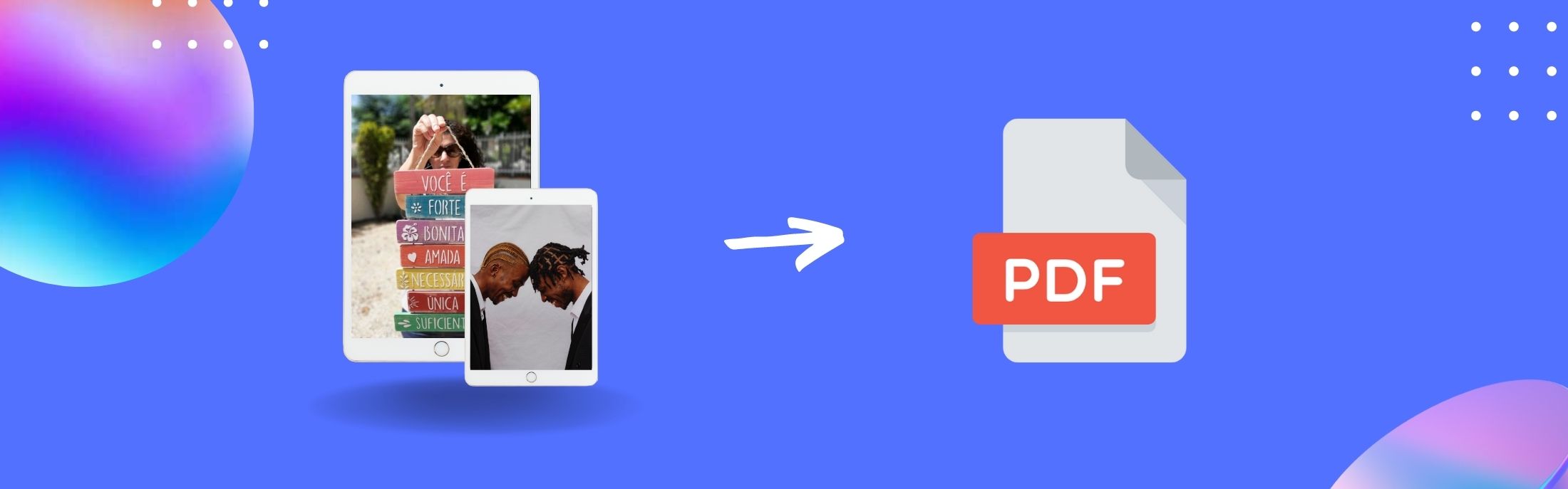 Transforme imagens em PDF