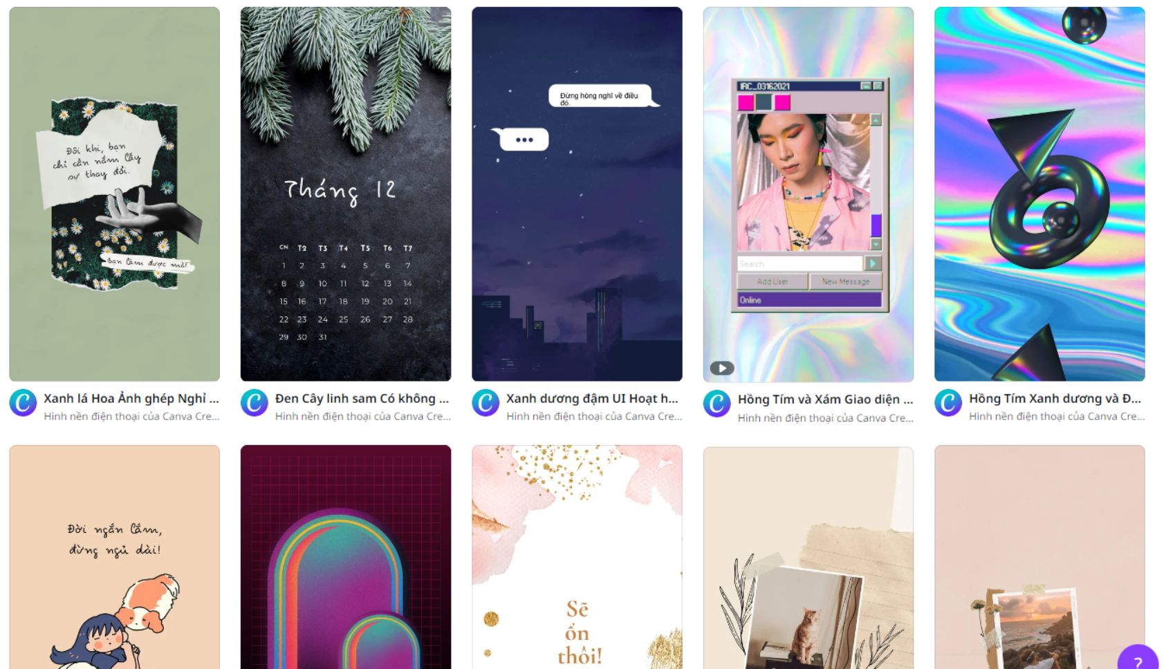 Thiết kế Hình nền điện thoại