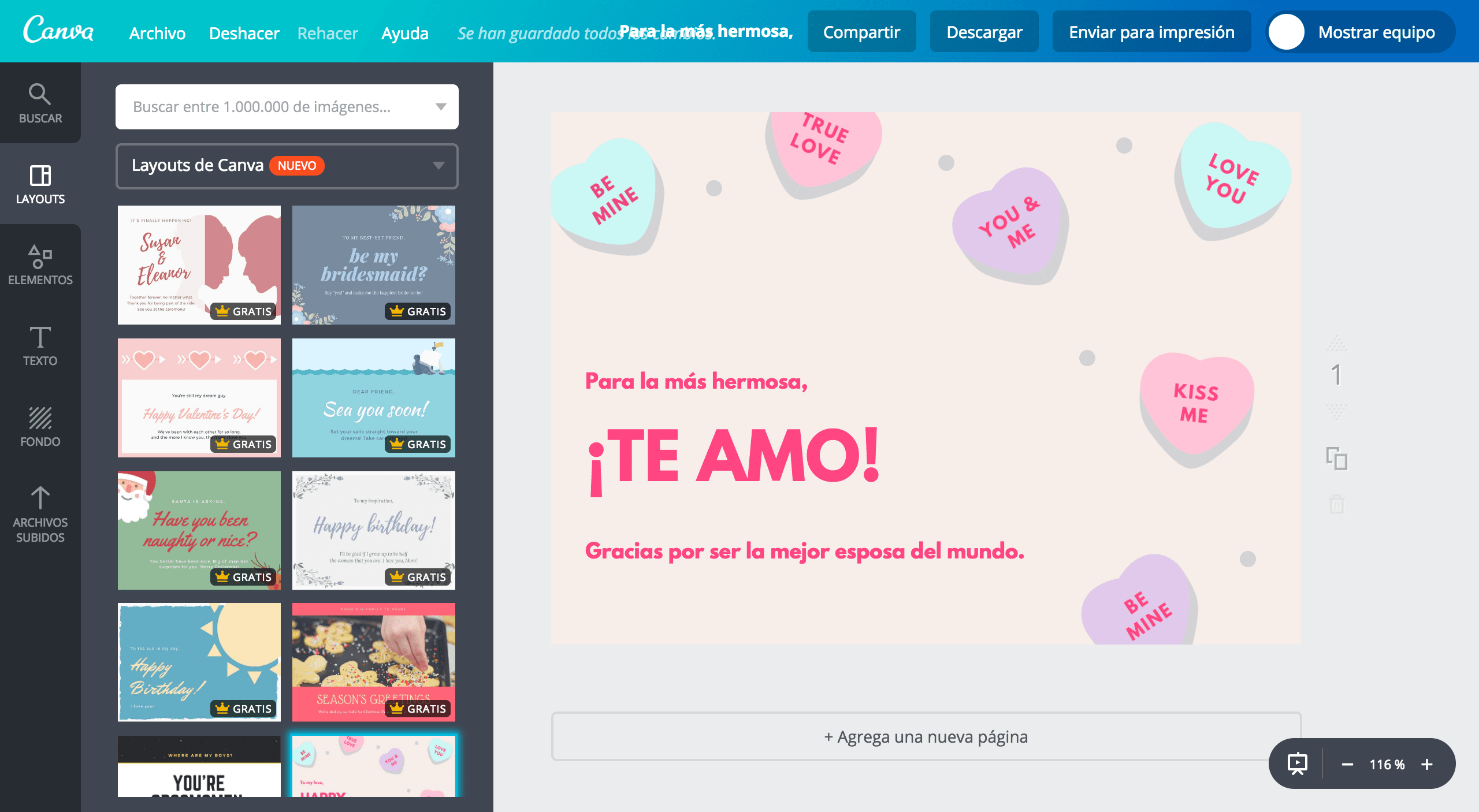 Tarjetas de amor para mi esposa Tarjetas de amor para mi esposa
