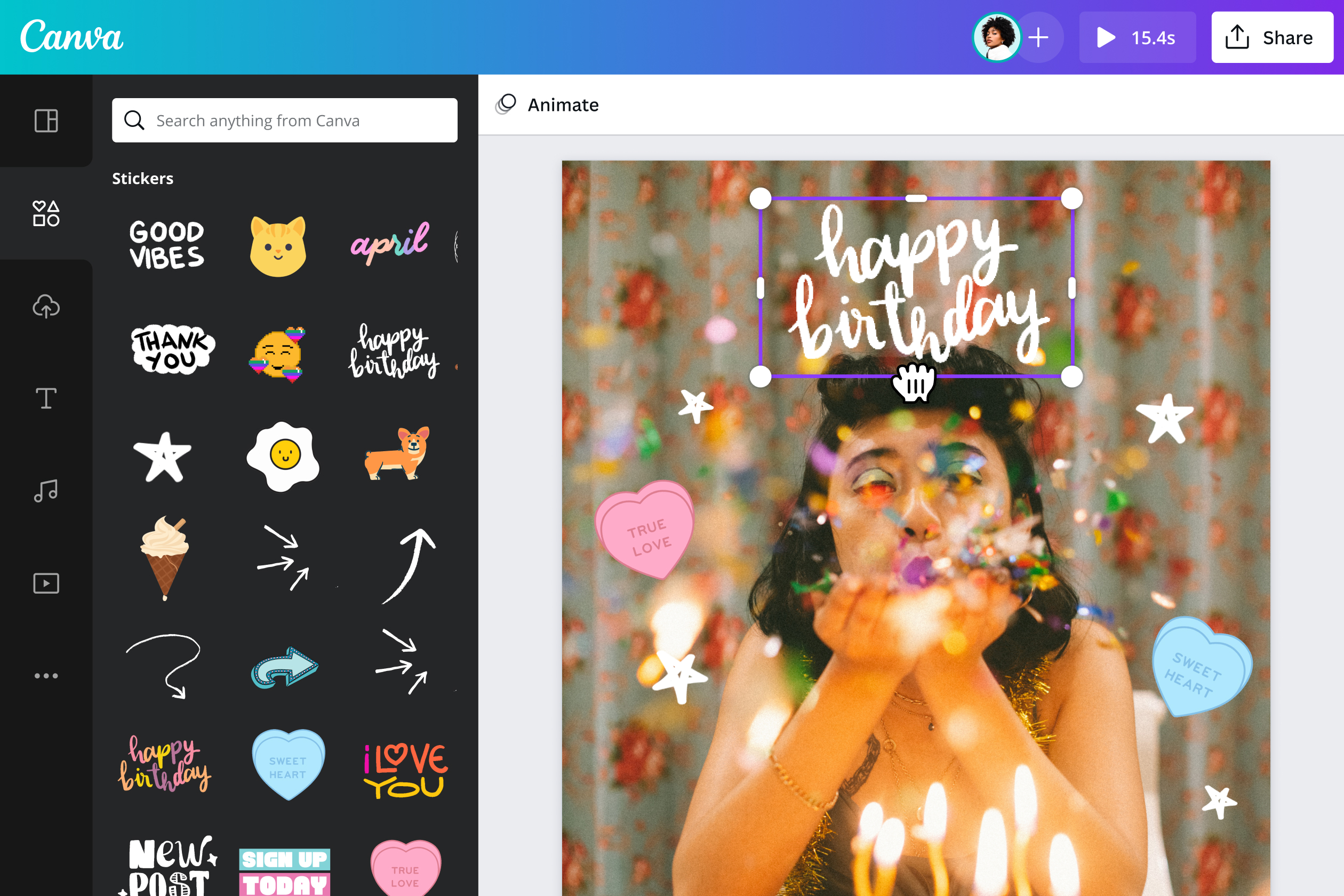 اضافة ملصقات للصور مجانا
