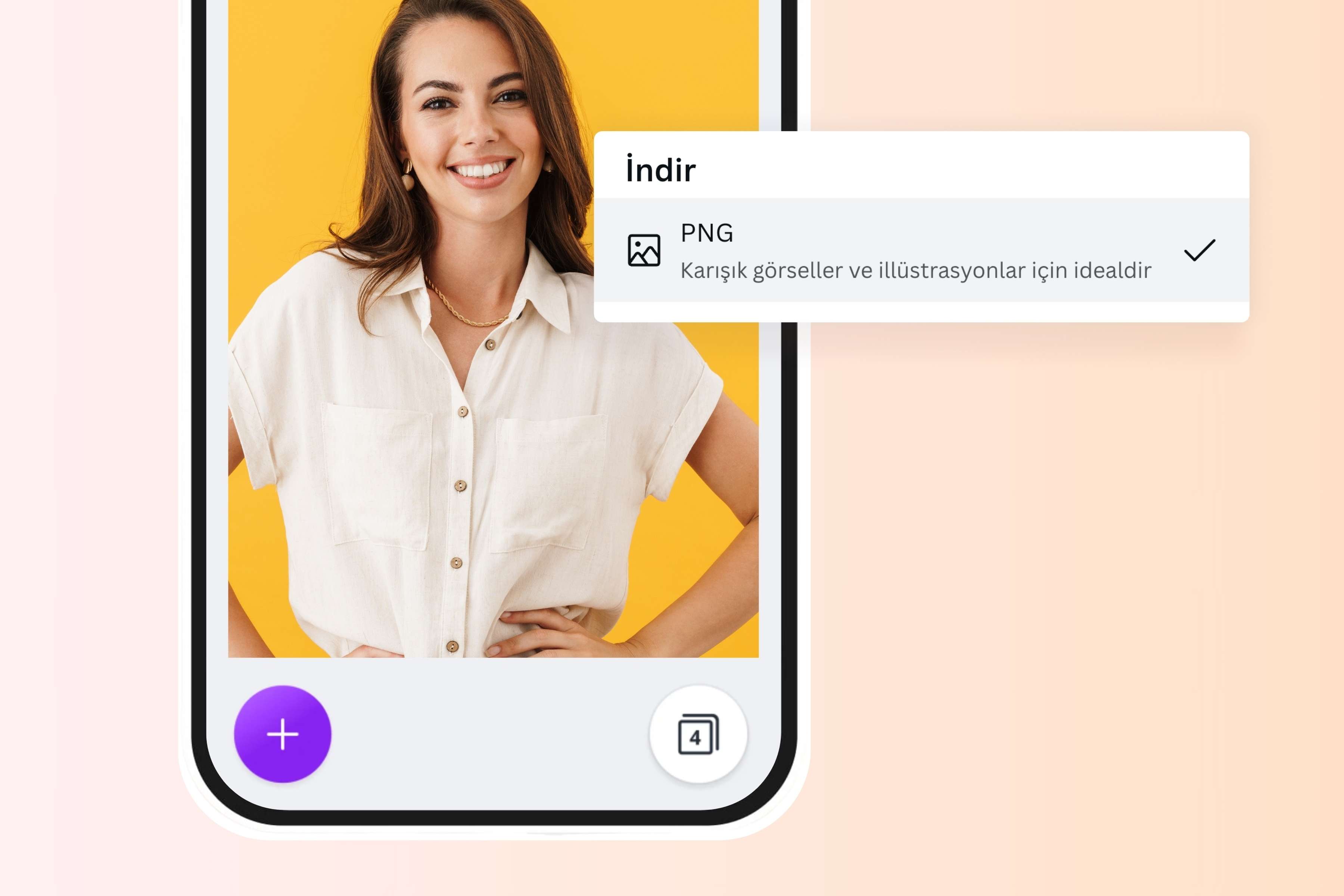 Resmi PNG'ye dönüştürme - Canva