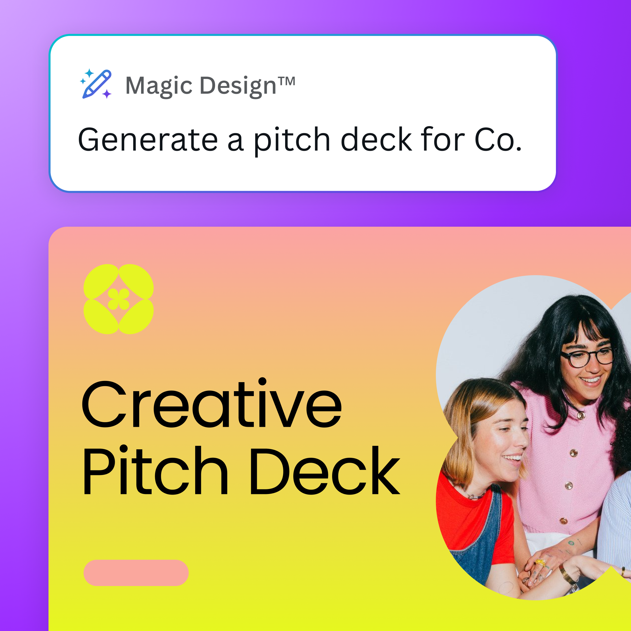 Generate pitch deck with Magic Design