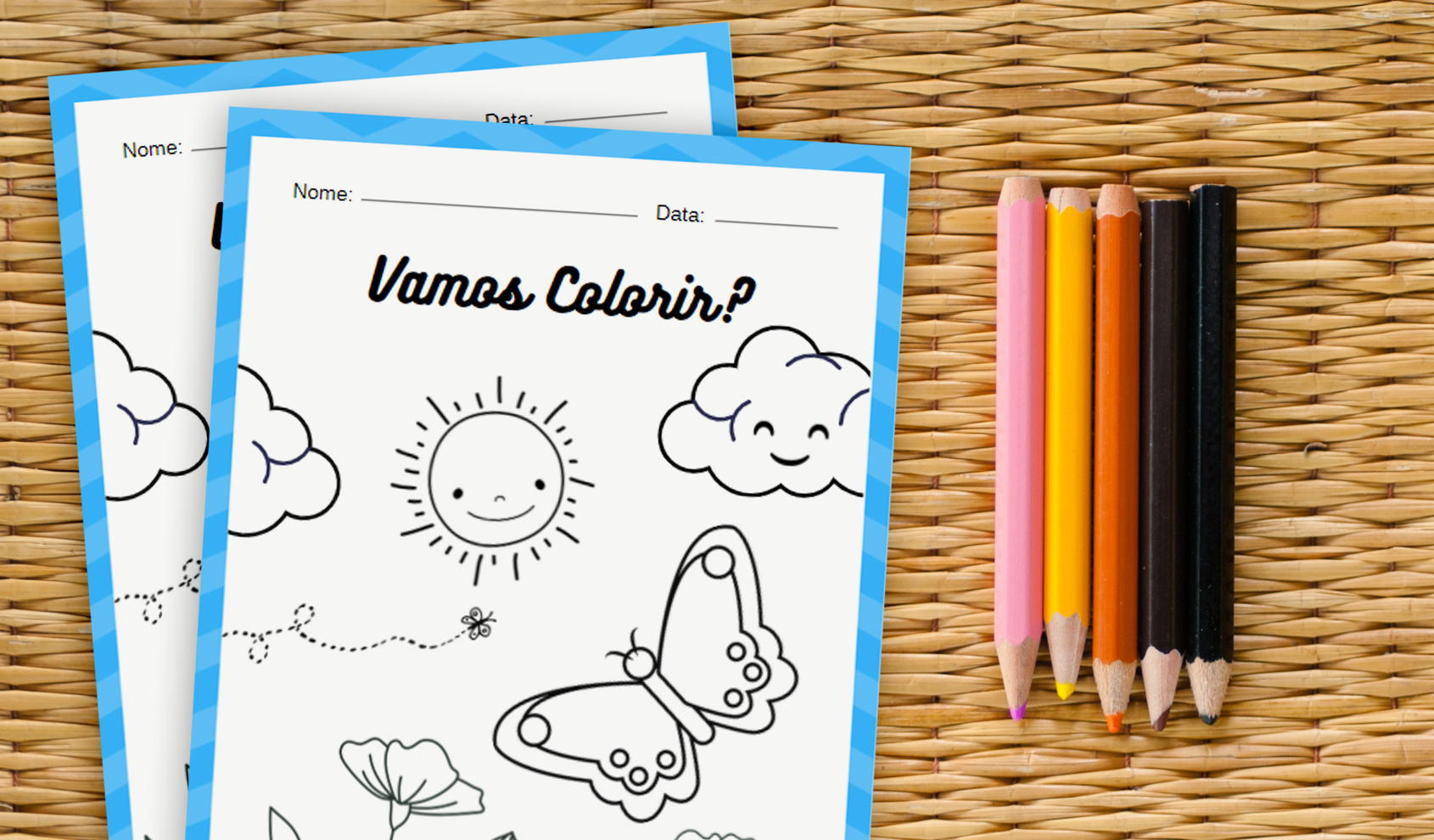 desenho de borboleta para colorir