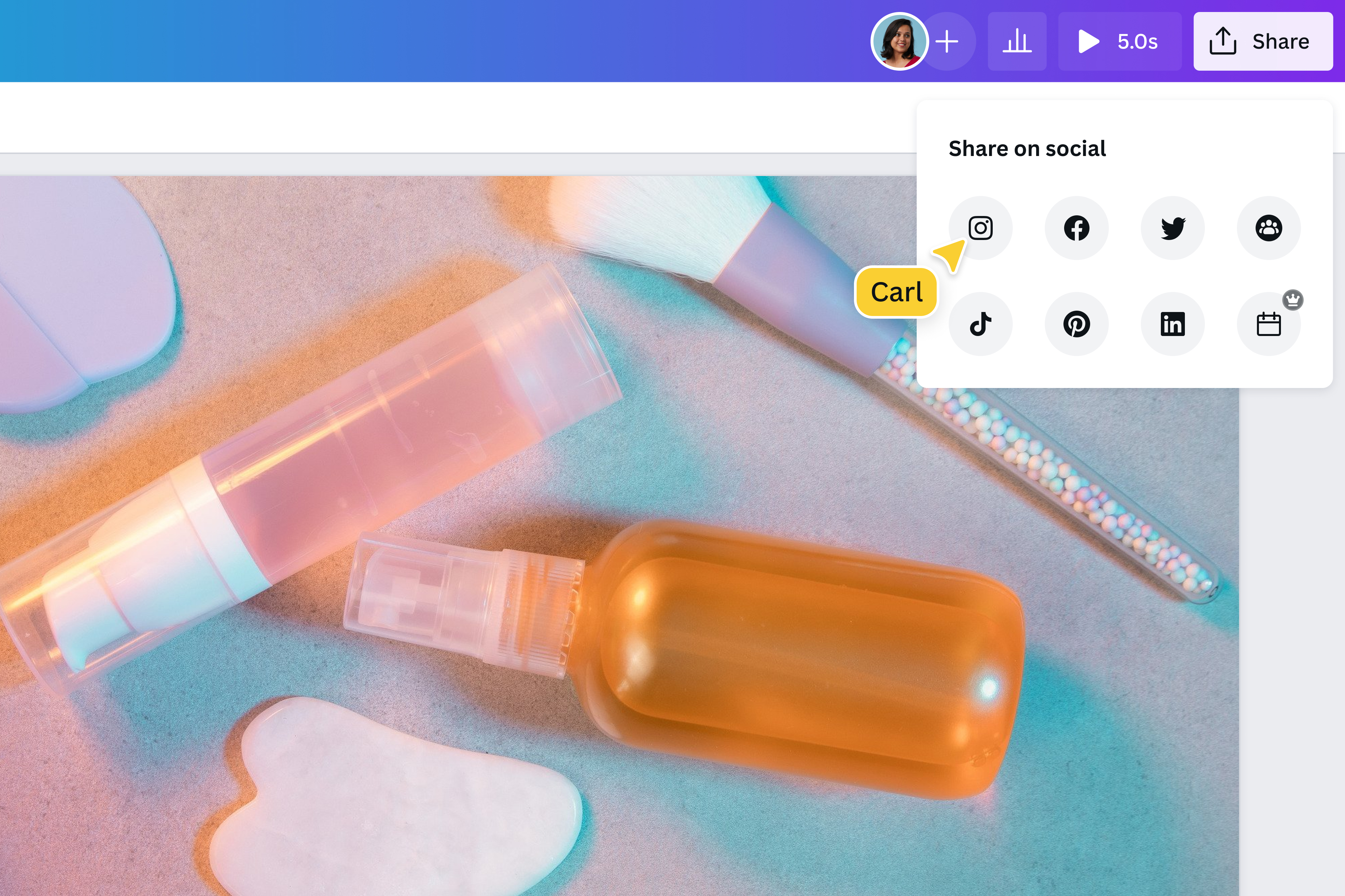 Share your AI-generated music on social media platforms