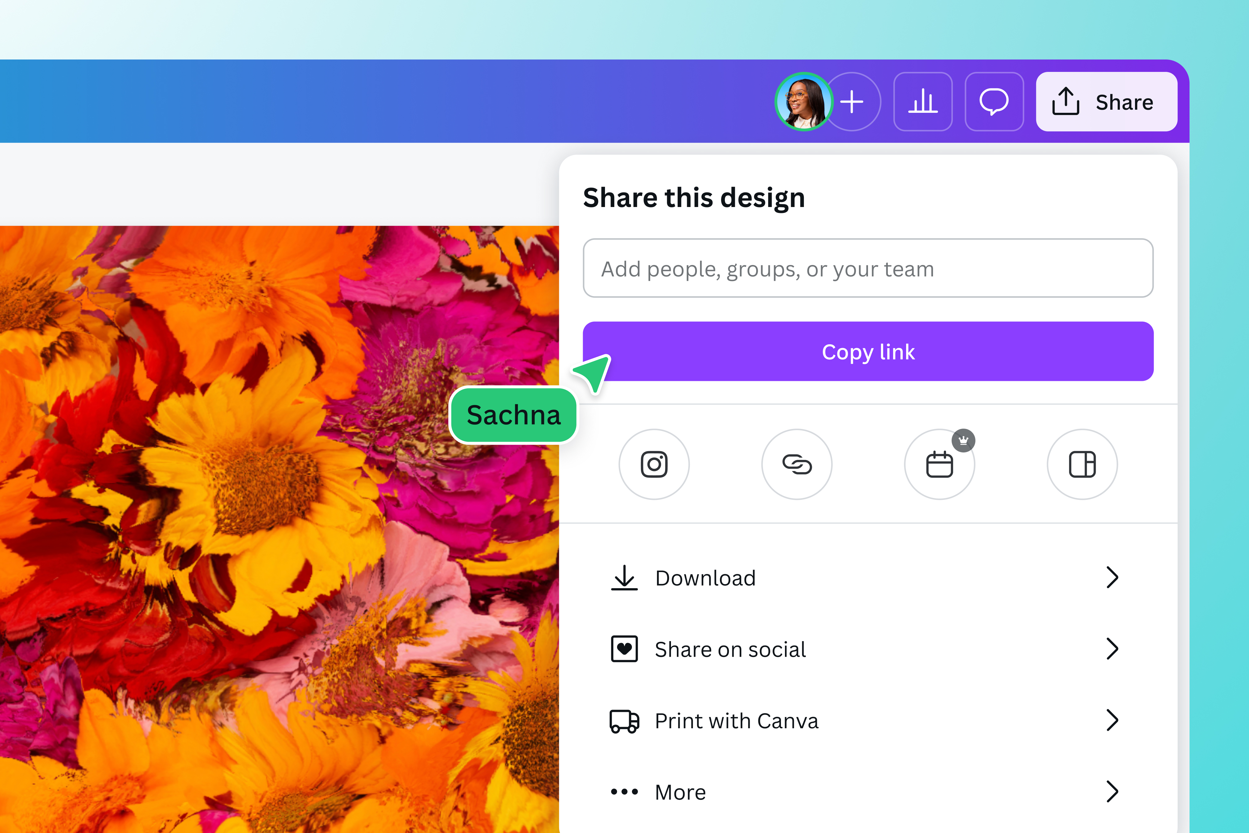 Easily collaborate and share your design