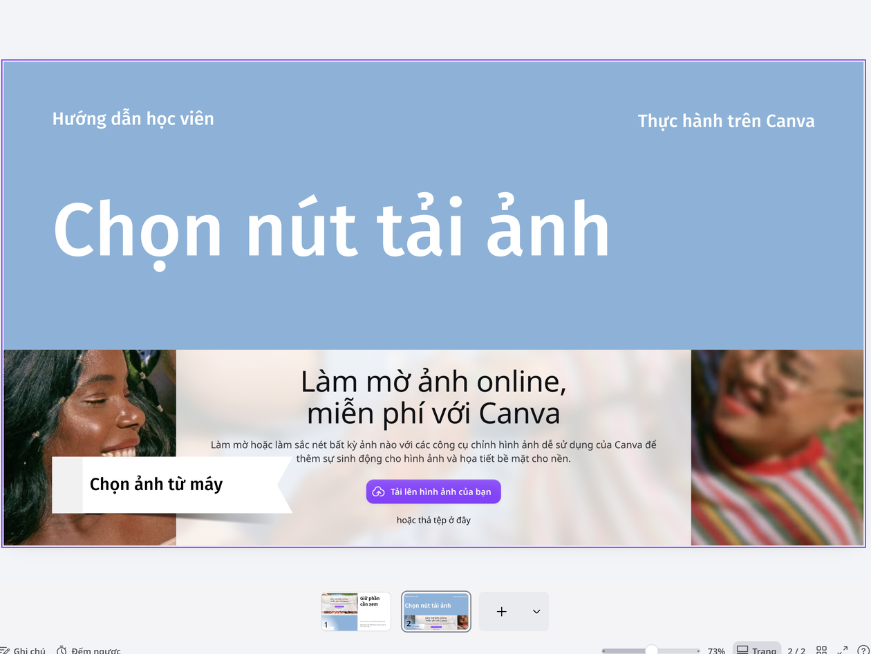 Thêm chú thích để người xem hiểu đúng thao tác