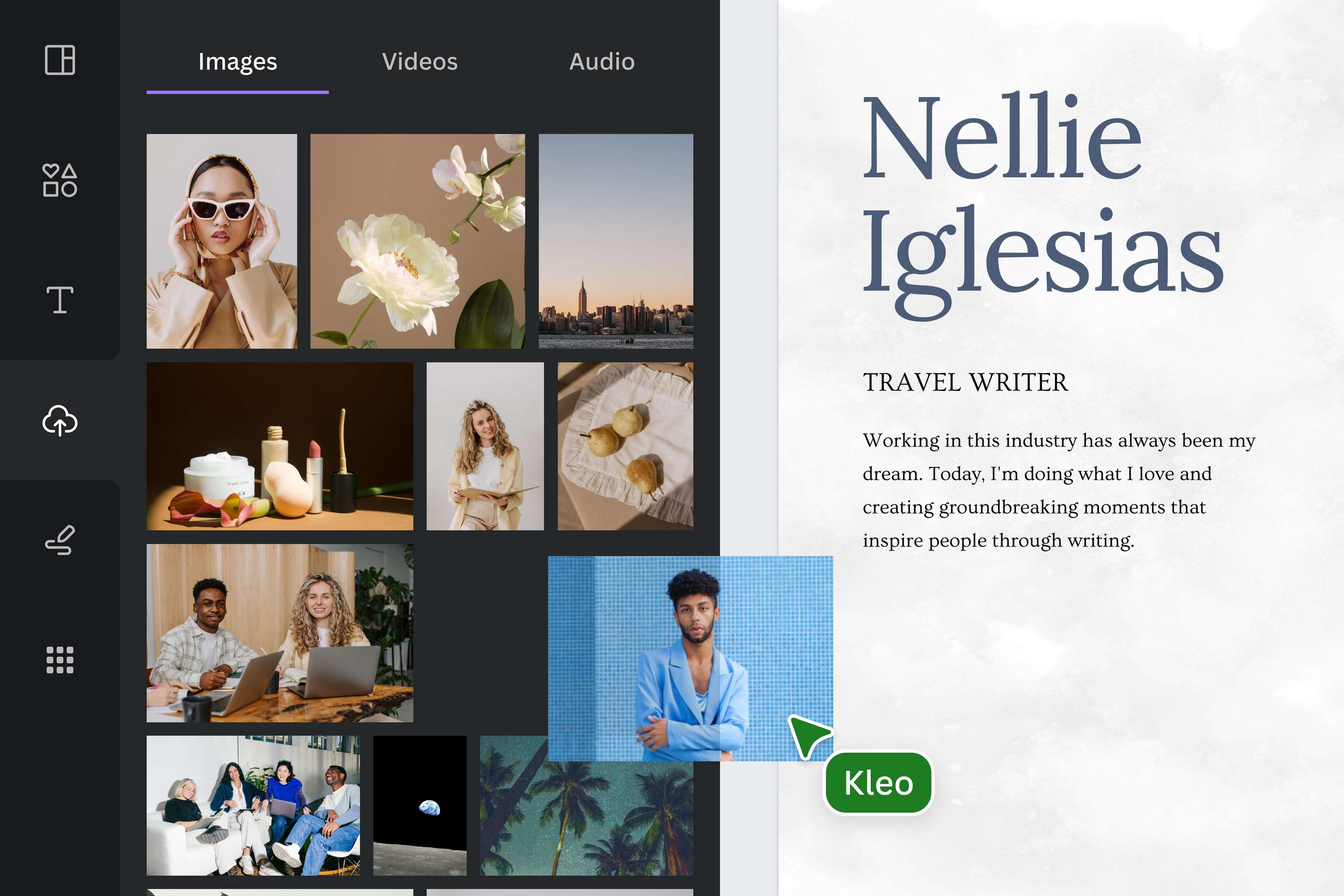 Add your image to your portfolio