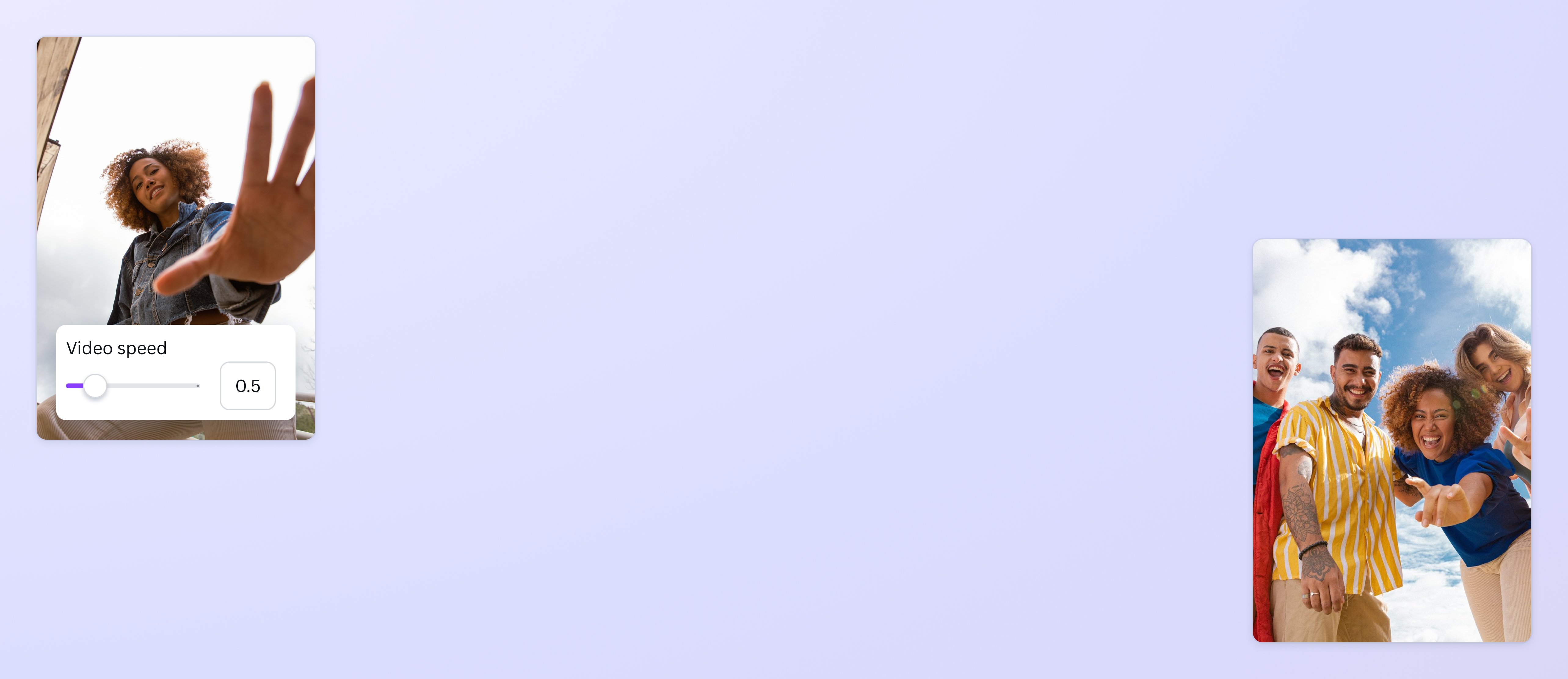 Anteprima strumento slow motion video di Canva