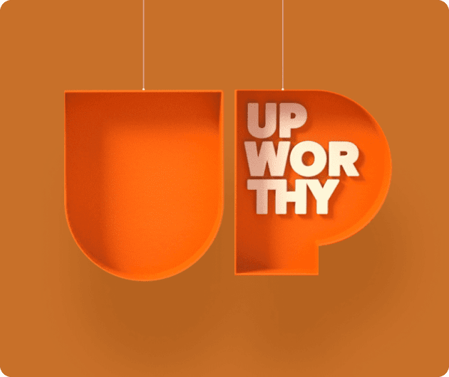 A logo of Upworthy 