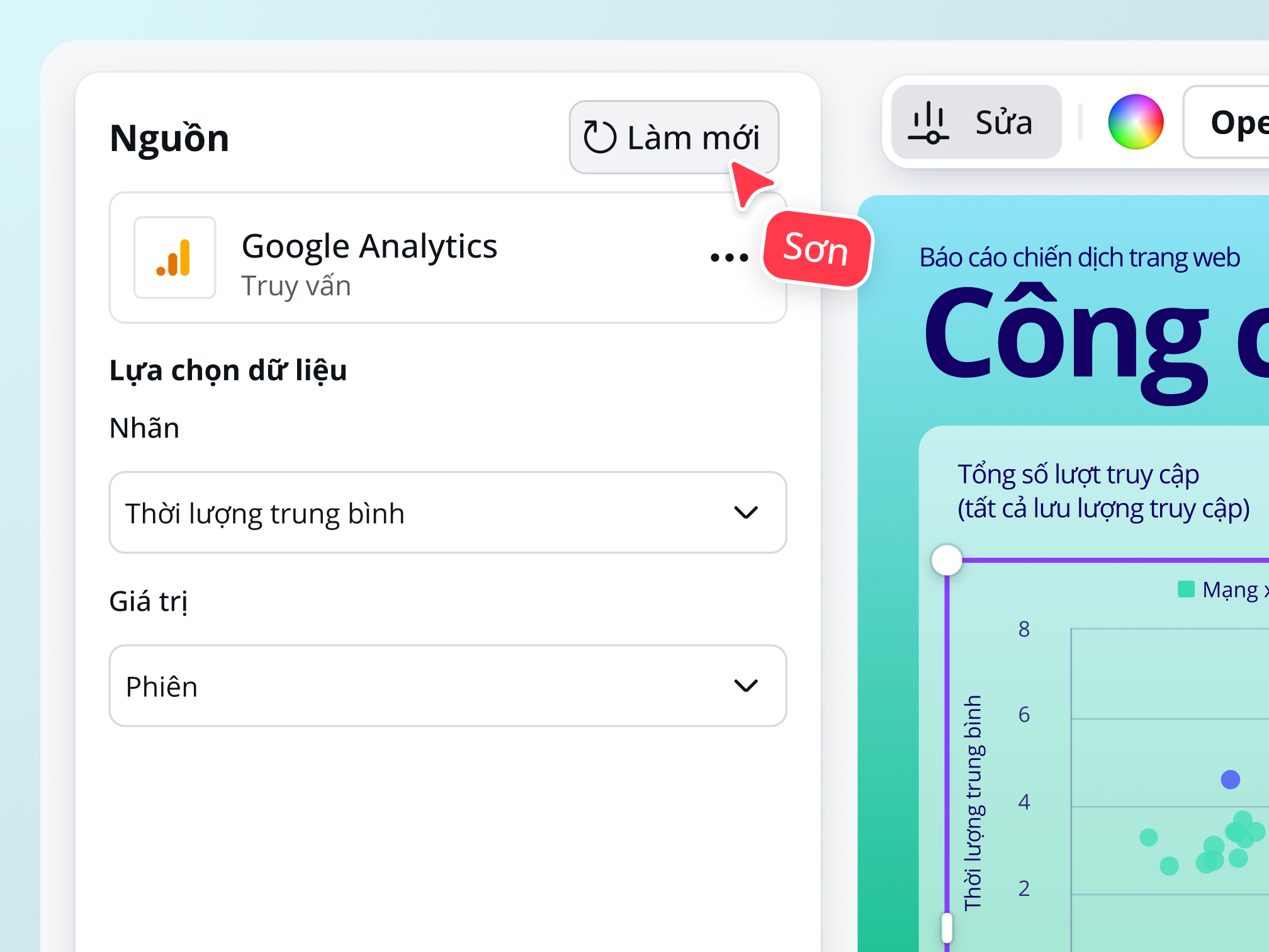 Canva's online graph maker with real-time collaboration and sharing tools