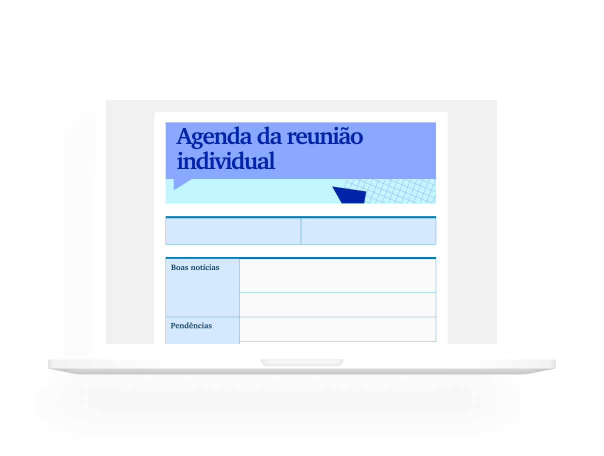 Agendas de reunião