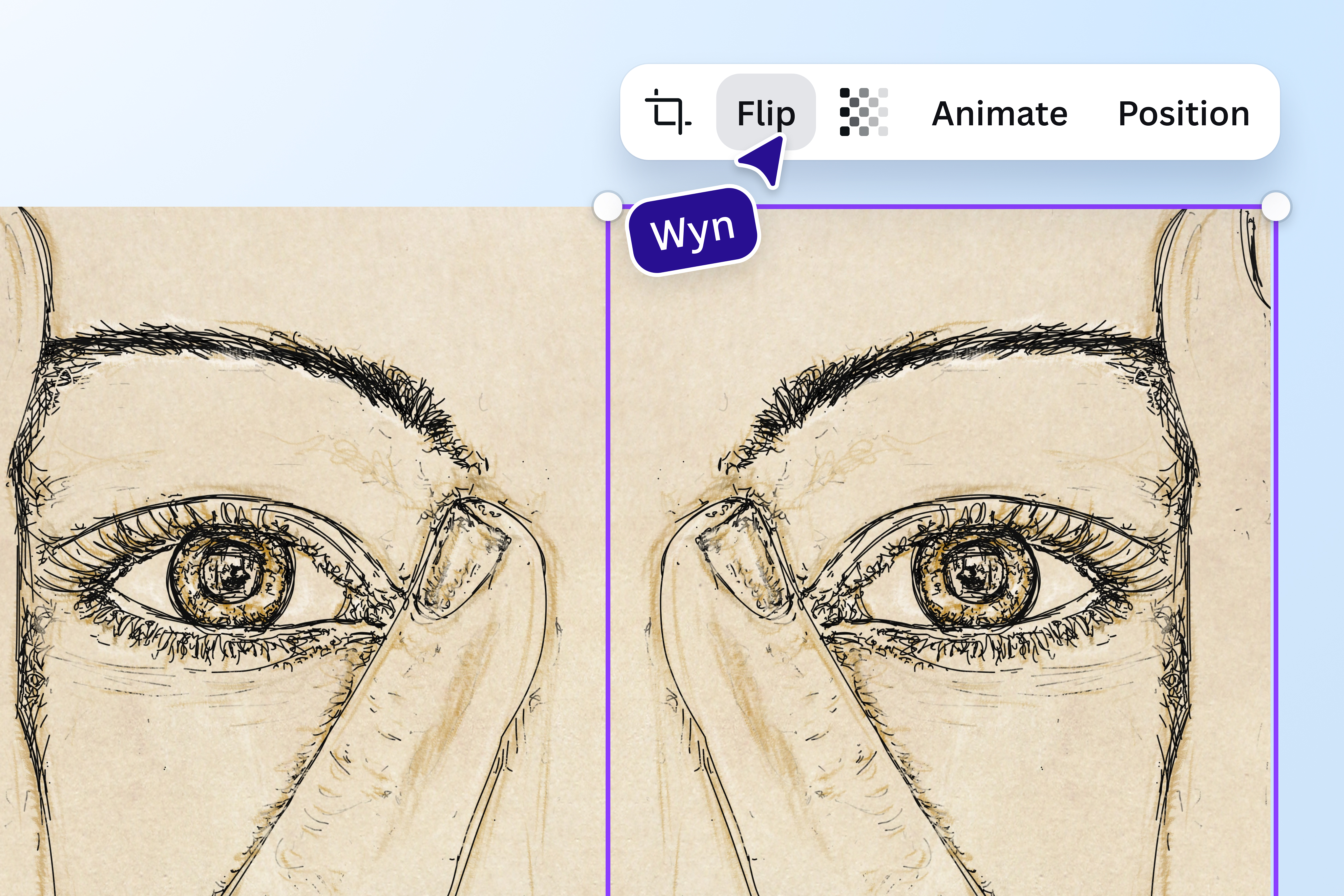 100% visual balance for half the work 100% visual balance for half the work