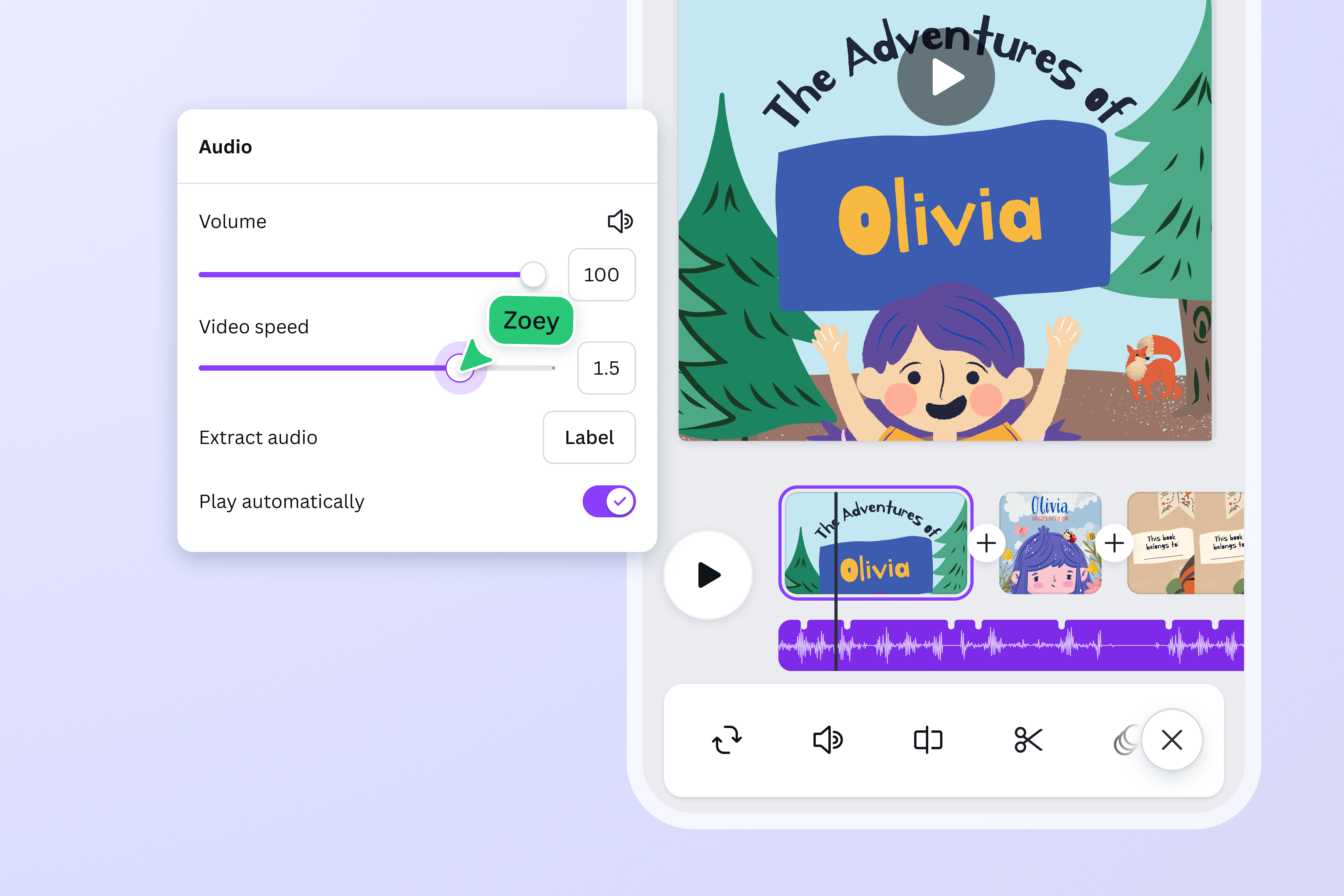 buat audiobook di canva