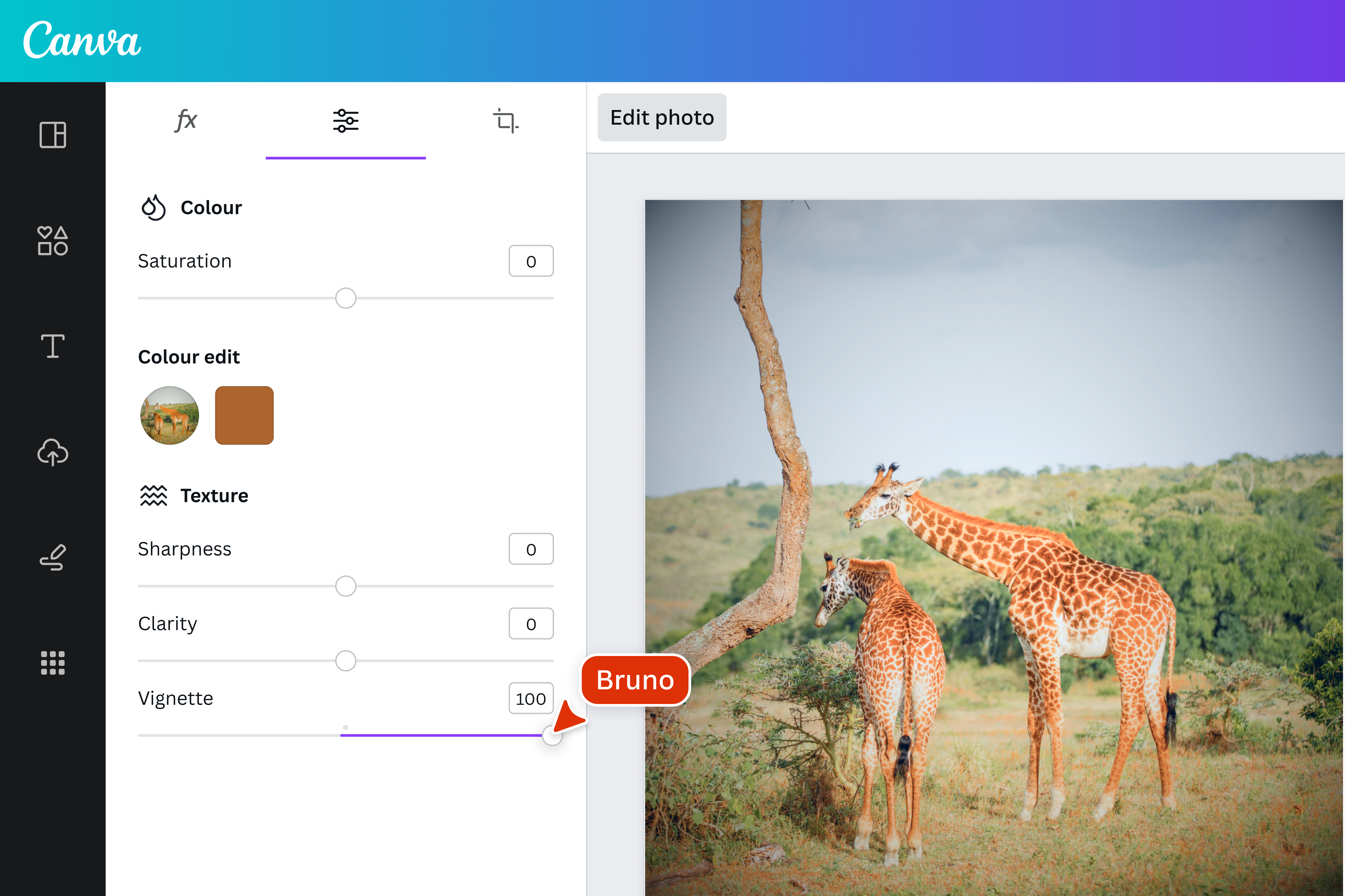Aplica un efecto viñeta con Canva