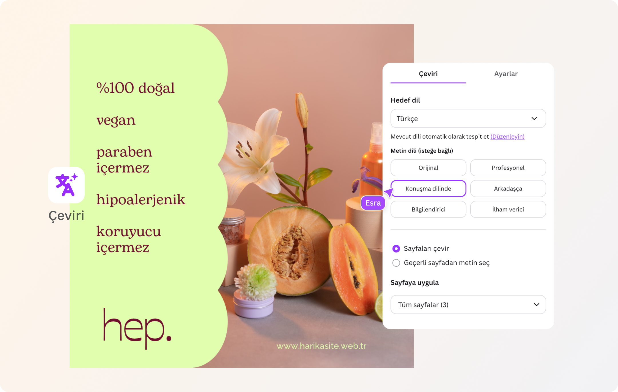PDF Çeviri - Canva PDF Çeviri - Canva