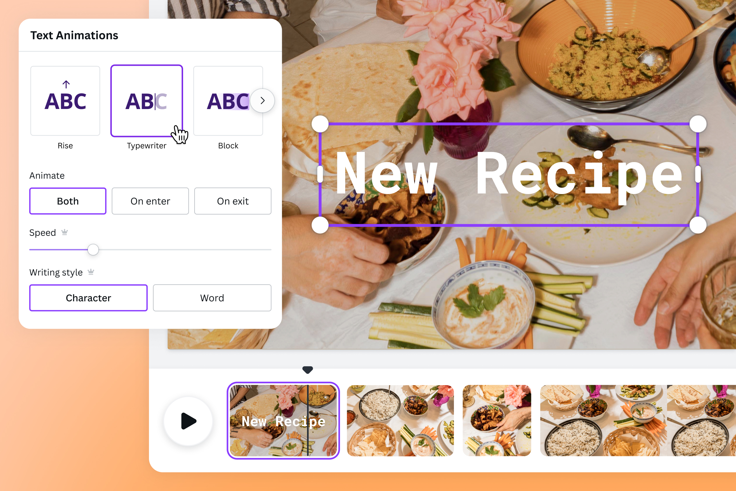 Add animated texts to your photos