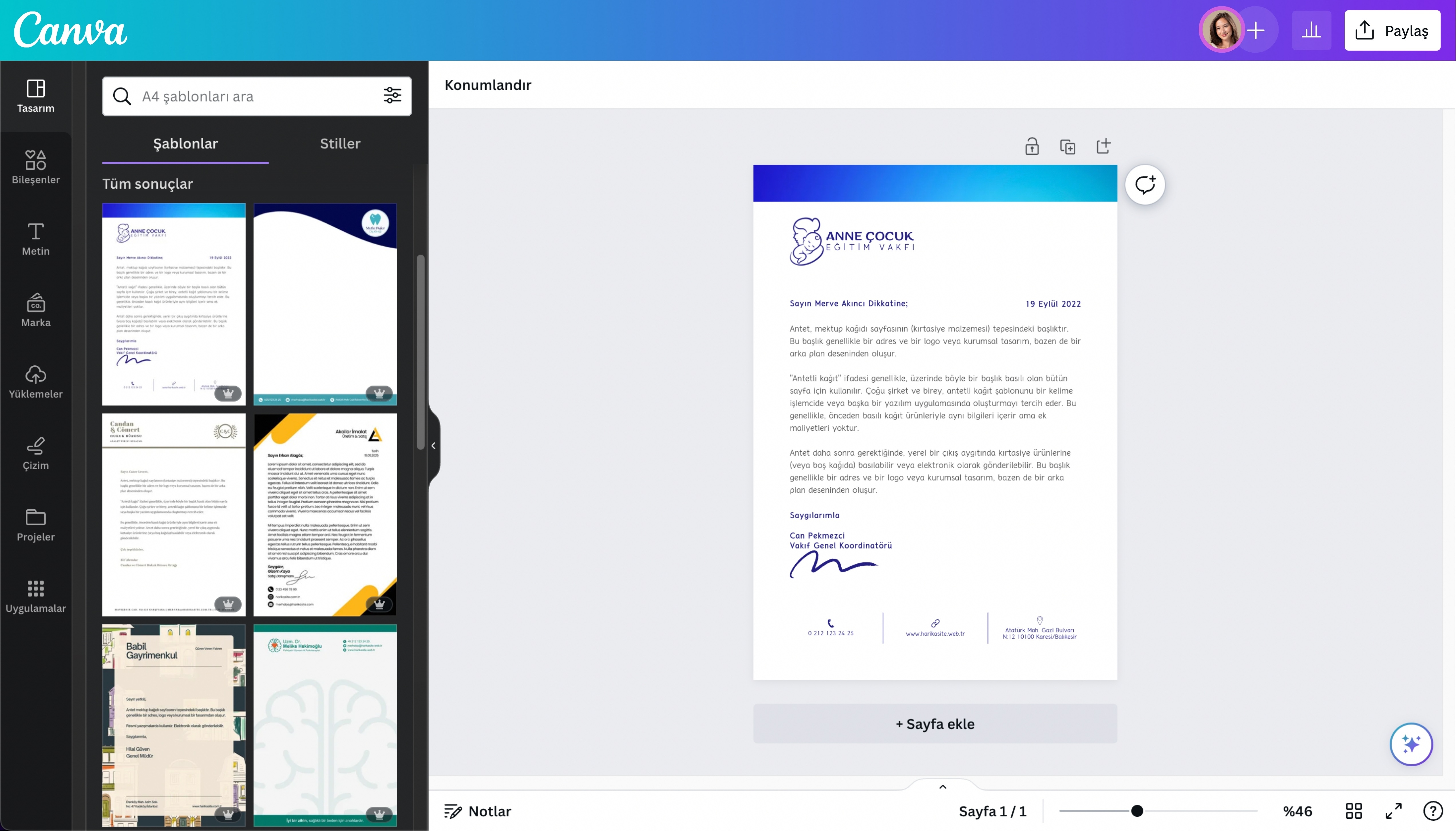 antetli kağıt hazırlama - Canva antetli kağıt hazırlama - Canva