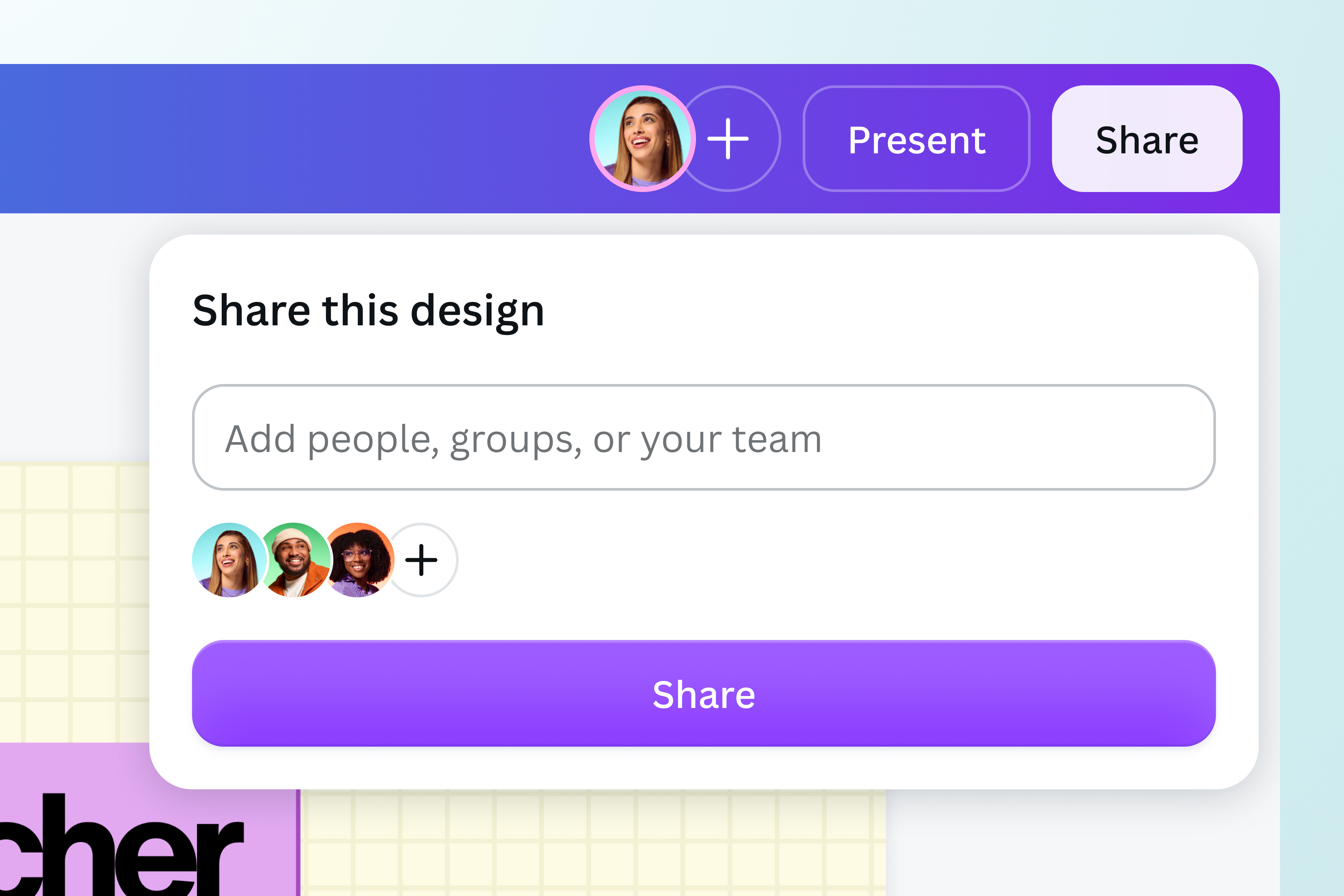 Share your design with ease