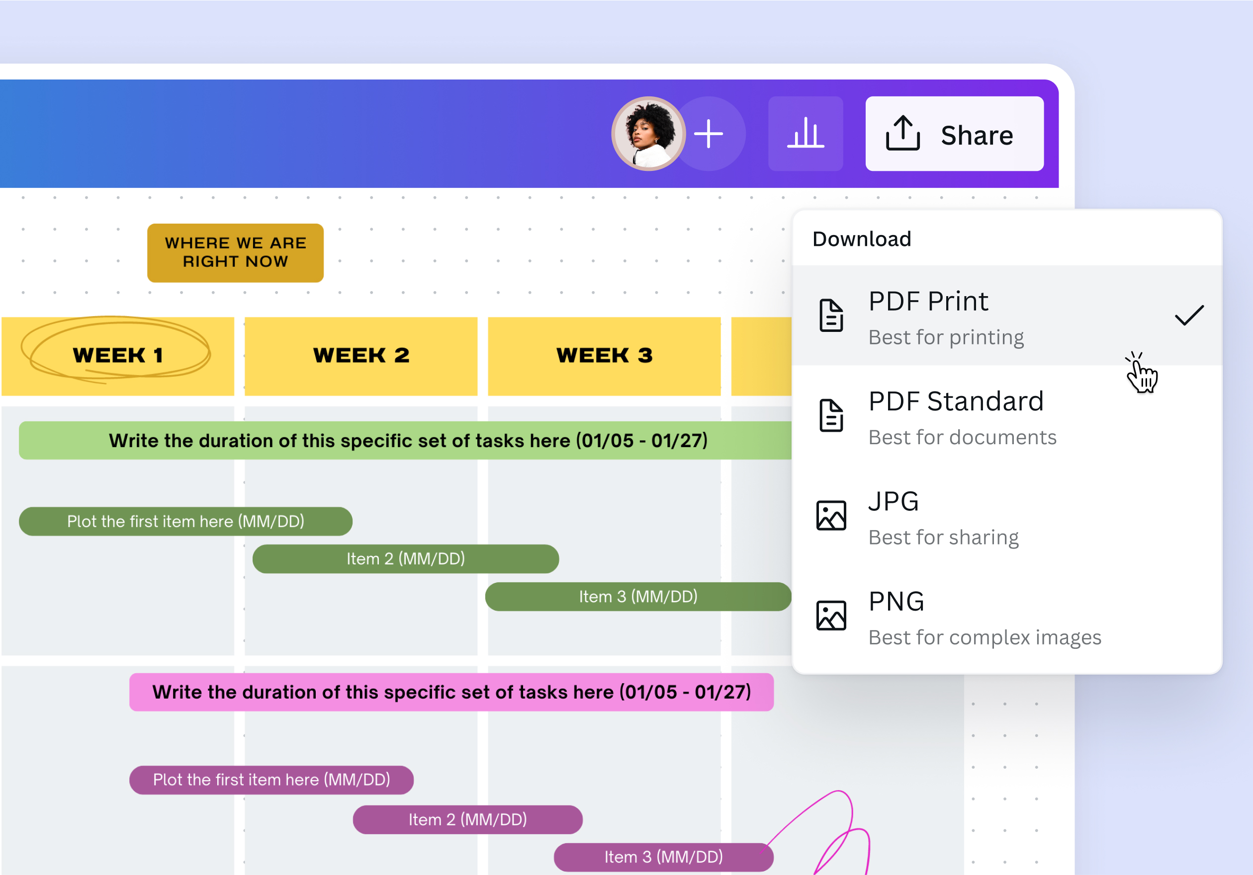 Graphs - Gantt Charts Promo Showcase 04
