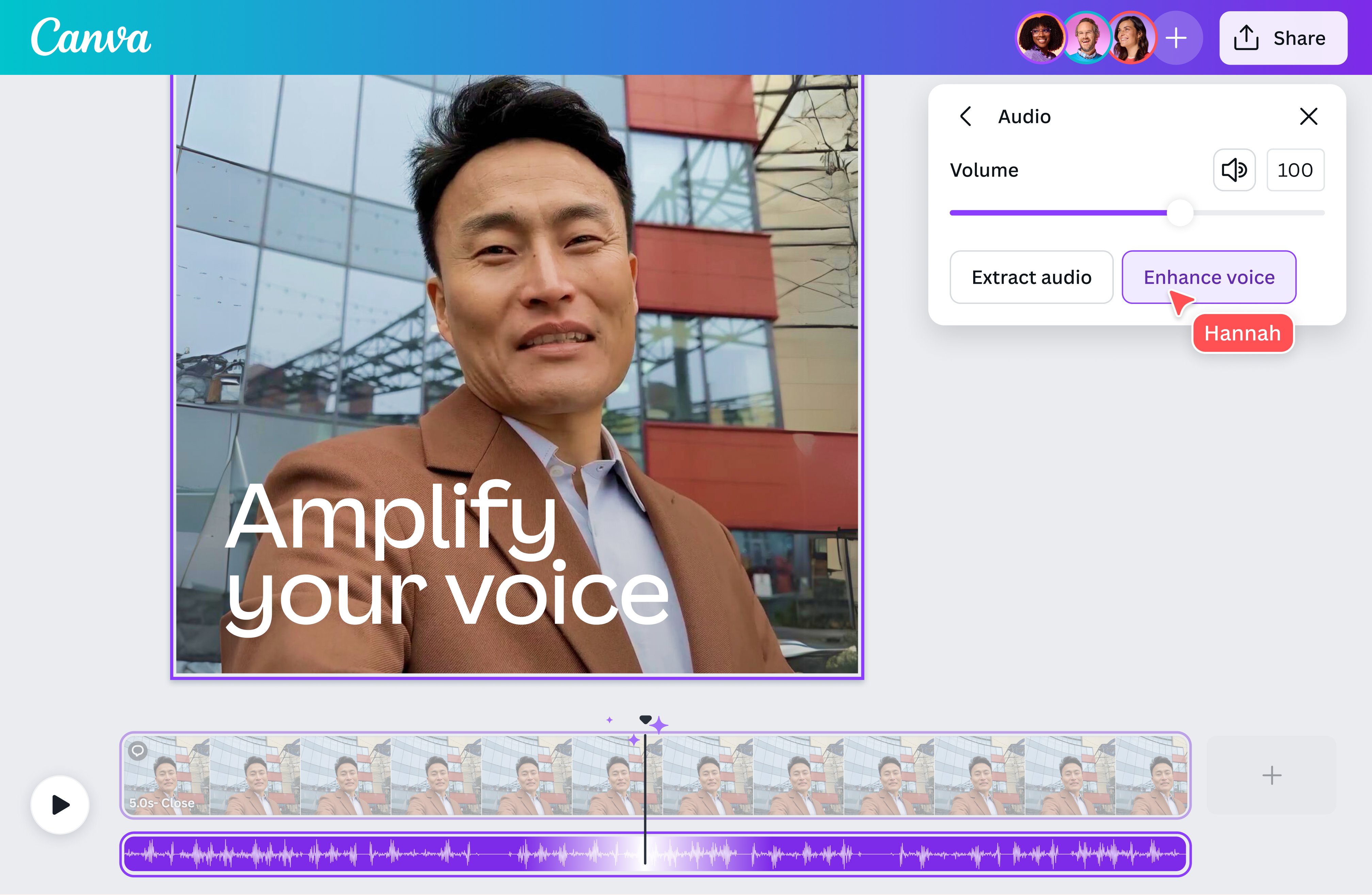 Audio Enhancer: Enhance audio quality with AI | Canva