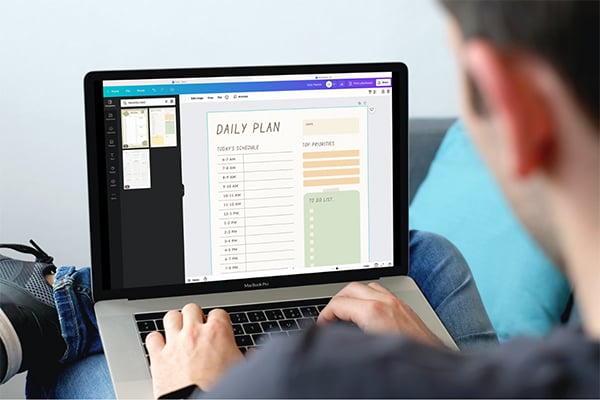 Create a personal planner in Canva