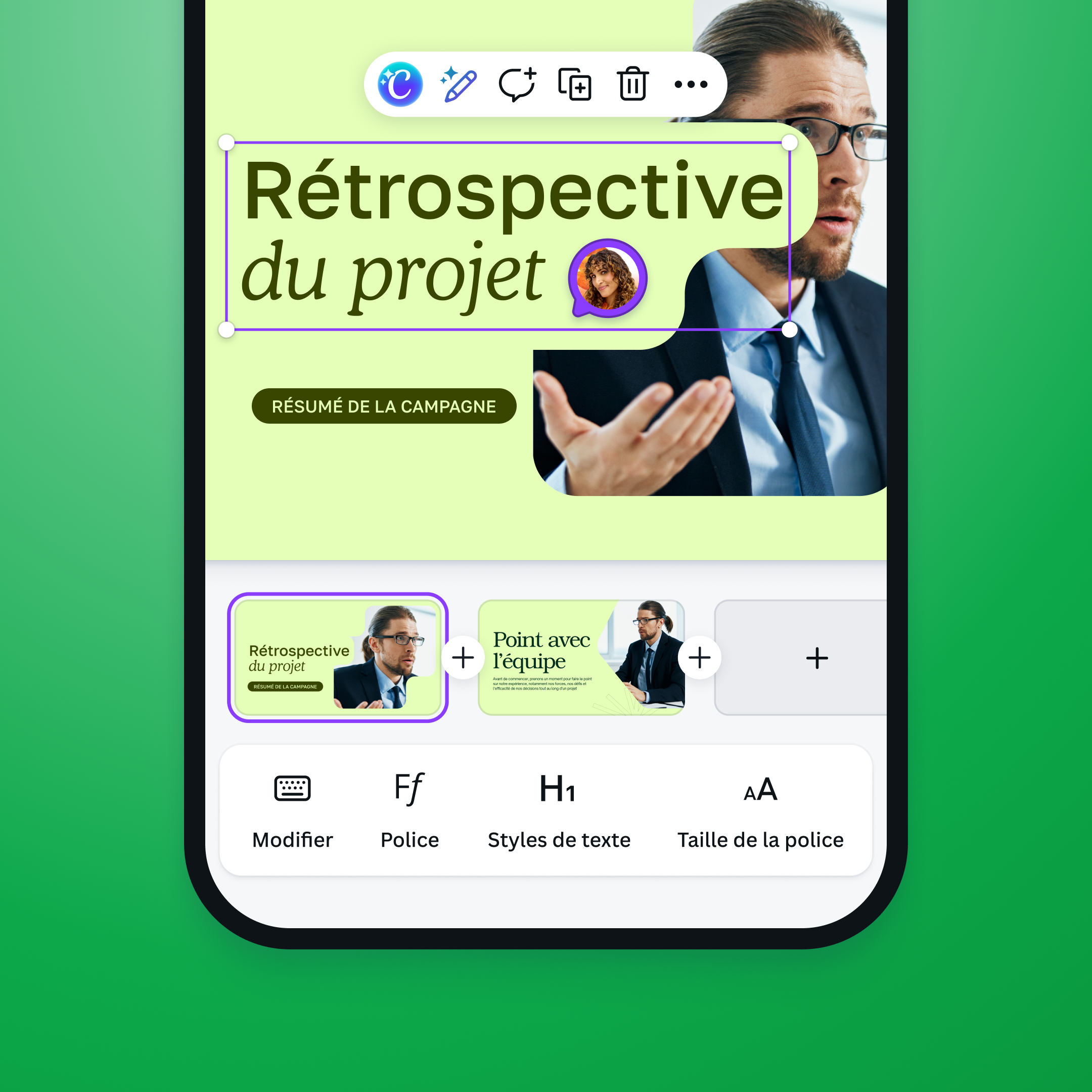 Edit slides with your team in real time
