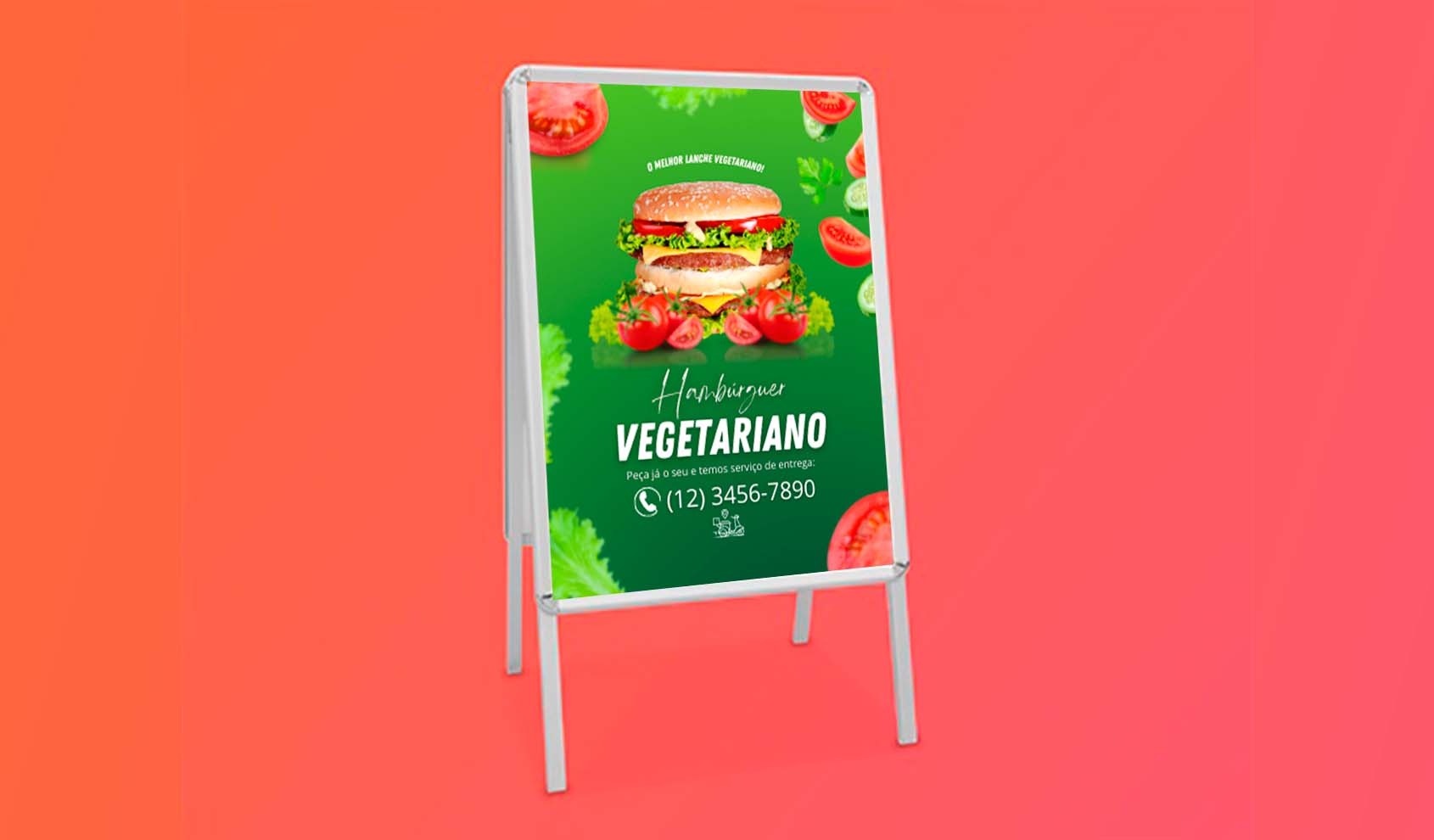 criar banner cavalete