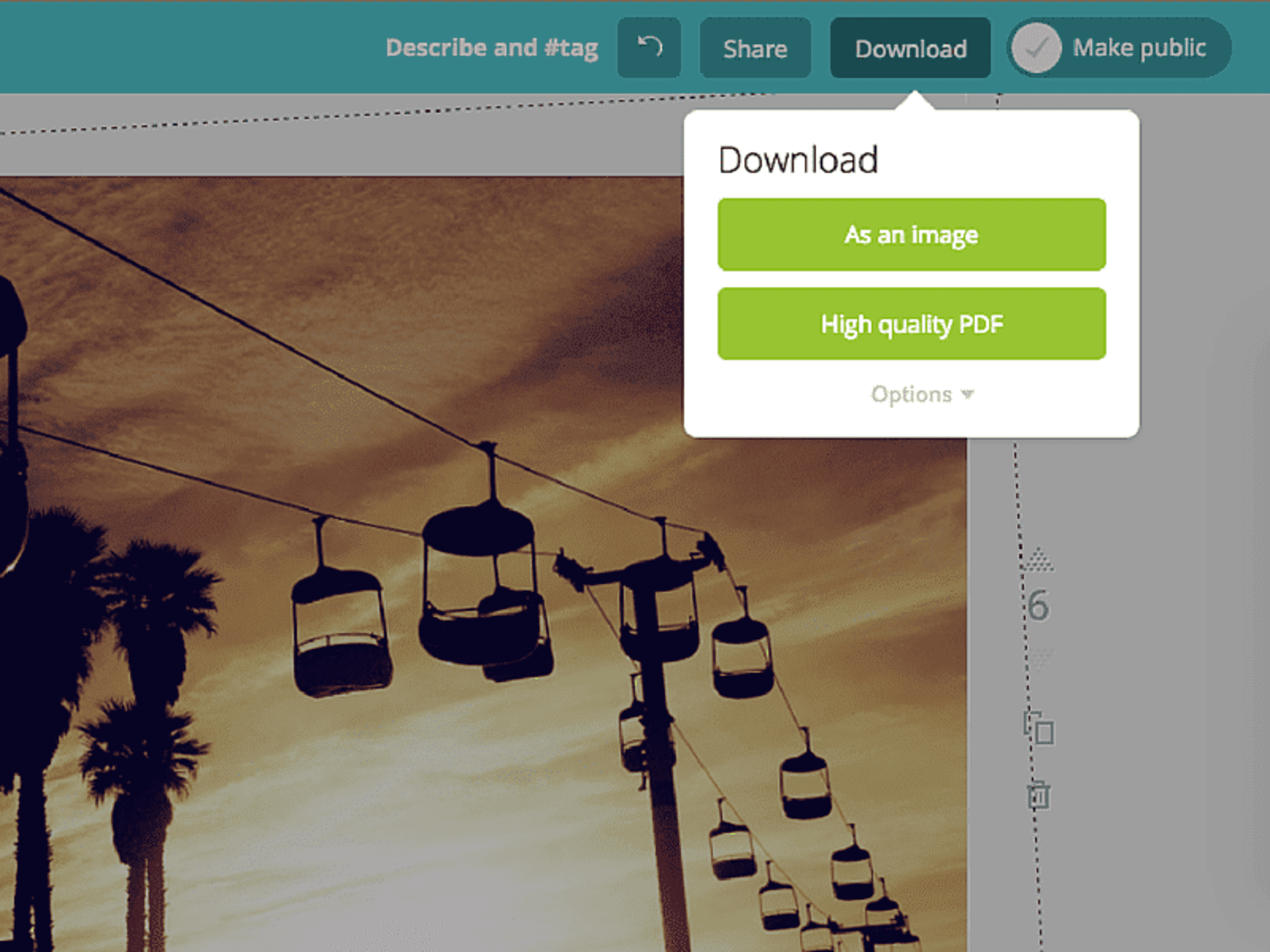 Come raddrizzare foto online con Canva