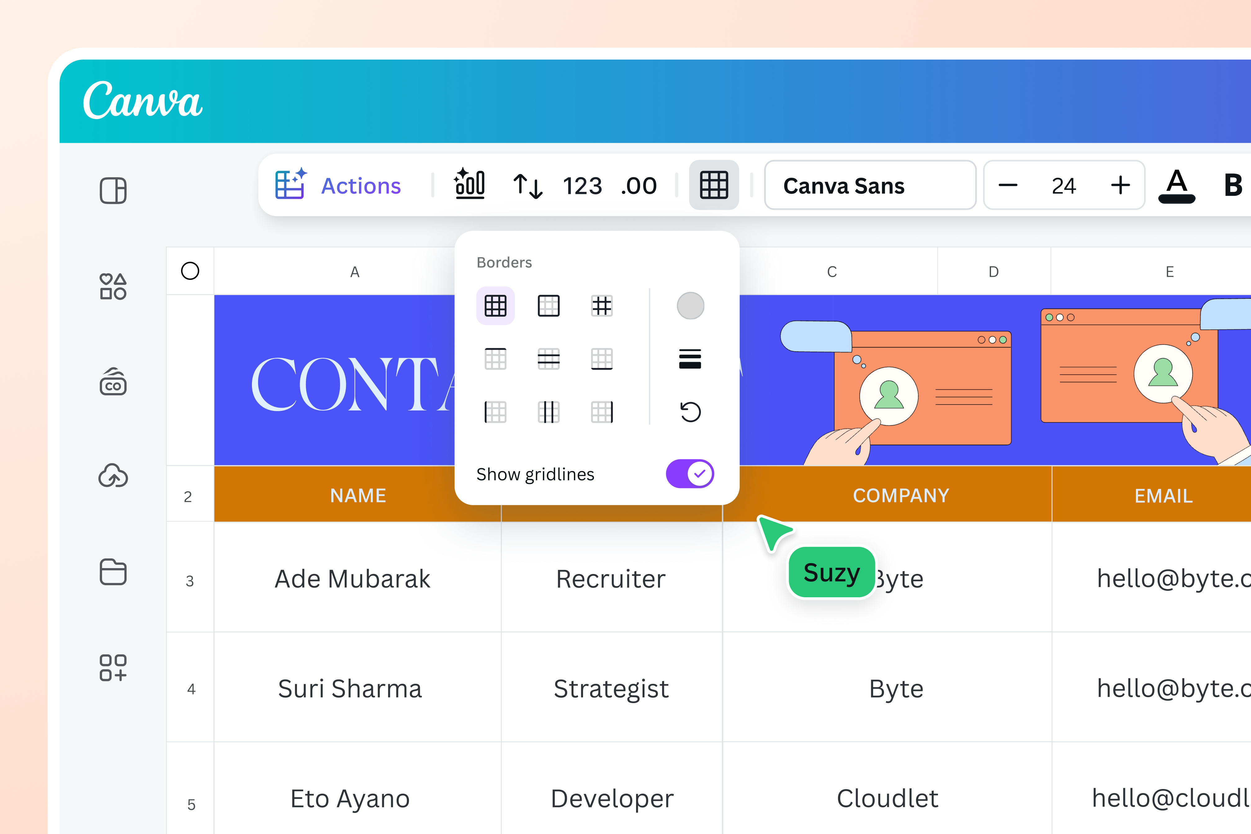 Free Excel to PDF Converter | Canva