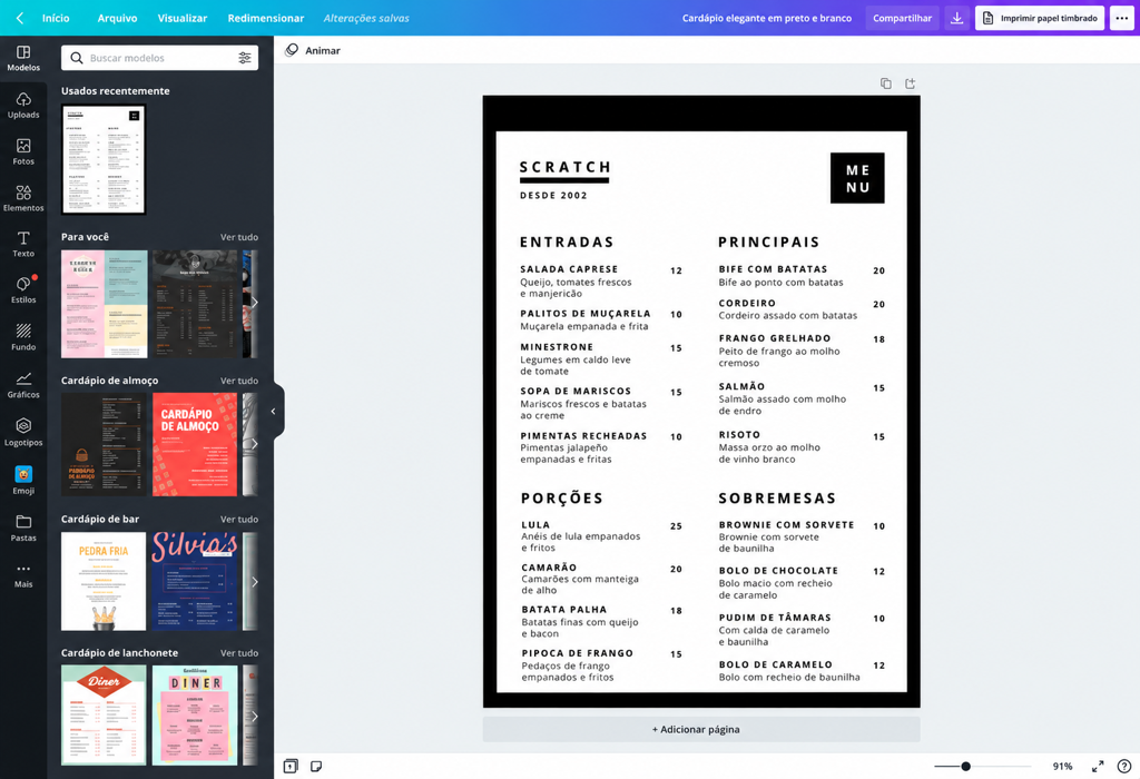 How to make a restaurant menu - Canva How to make a restaurant menu - Canva