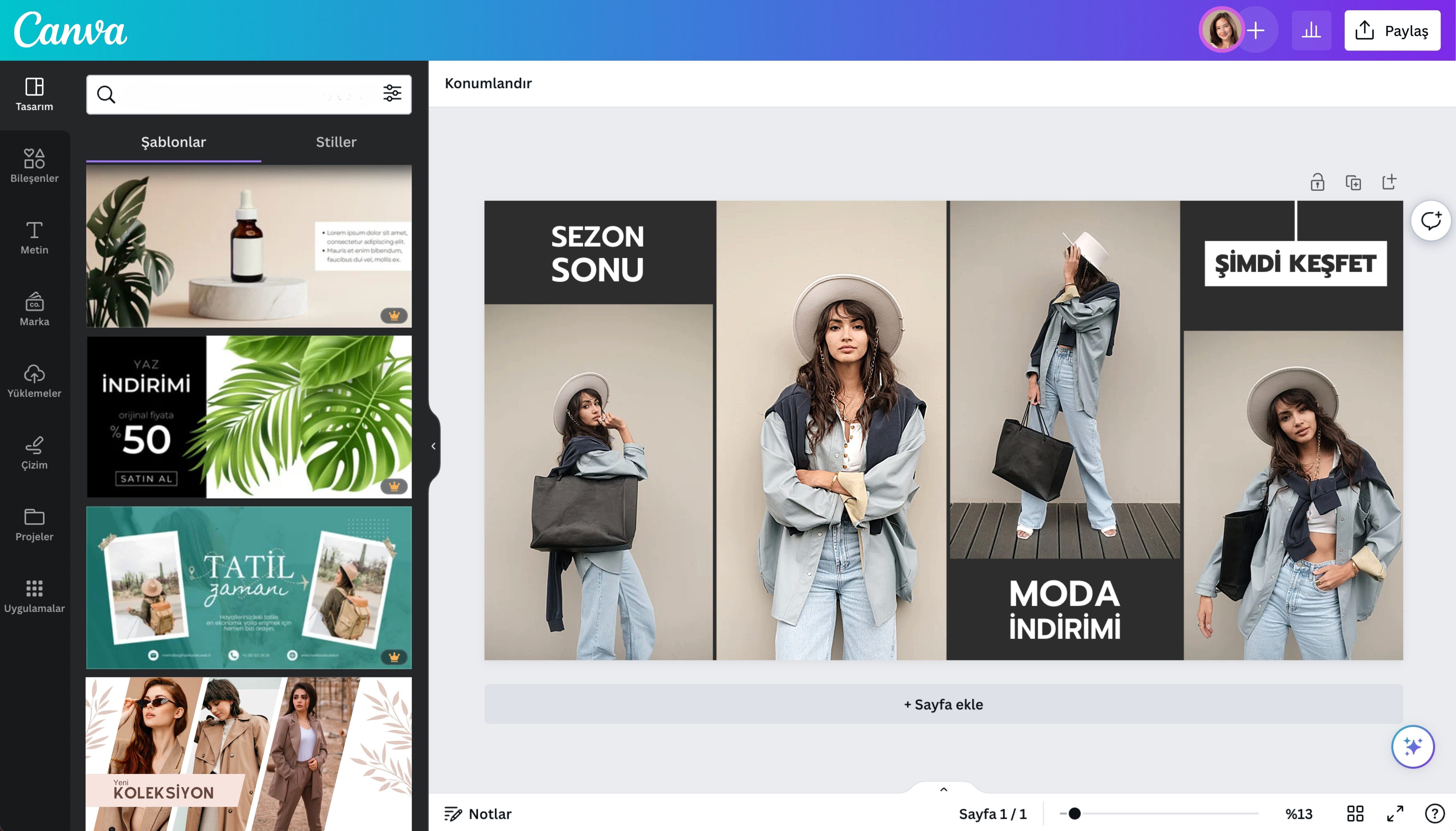 banner yapma - Canva