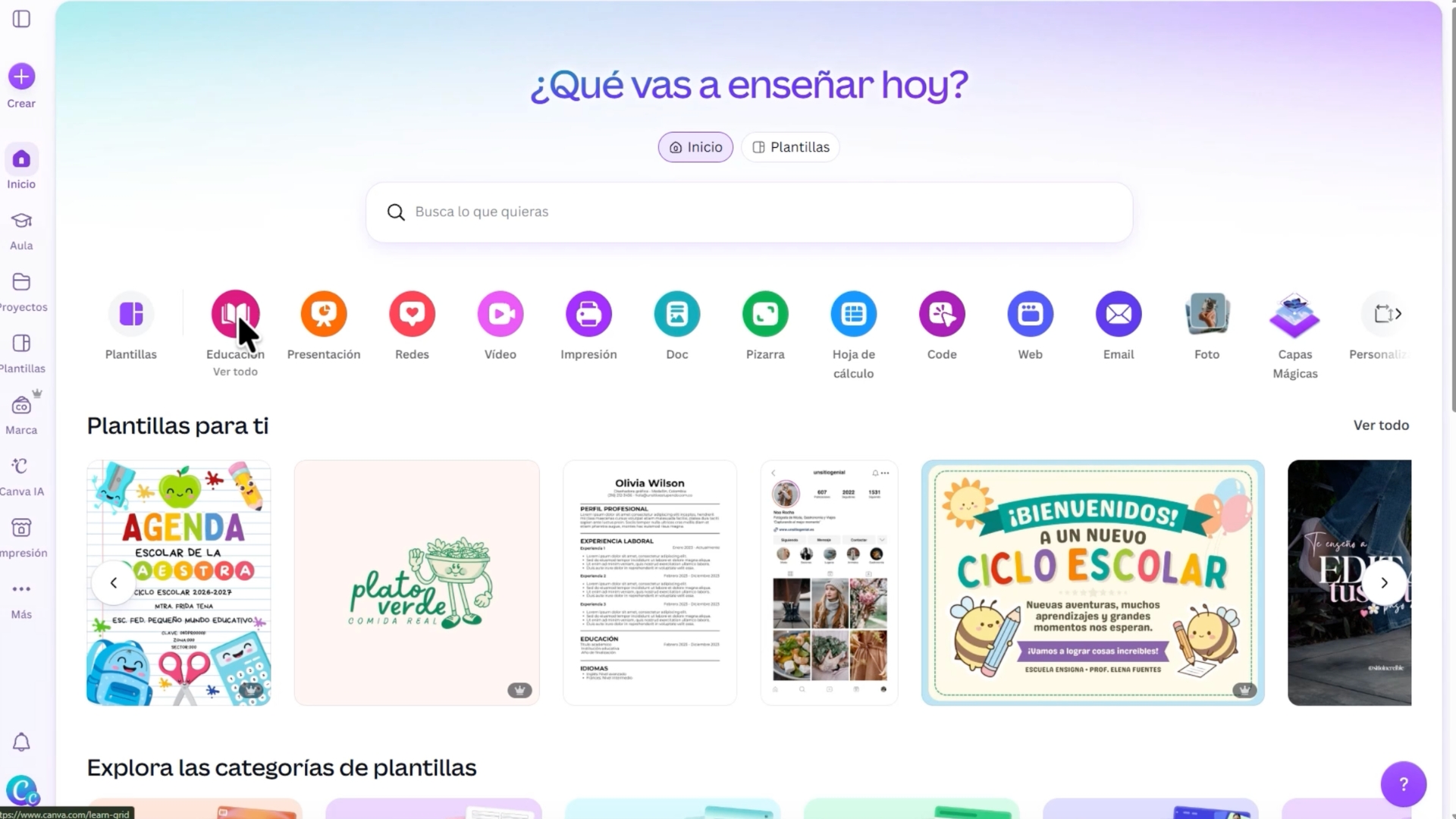 learn grid on canva homepage