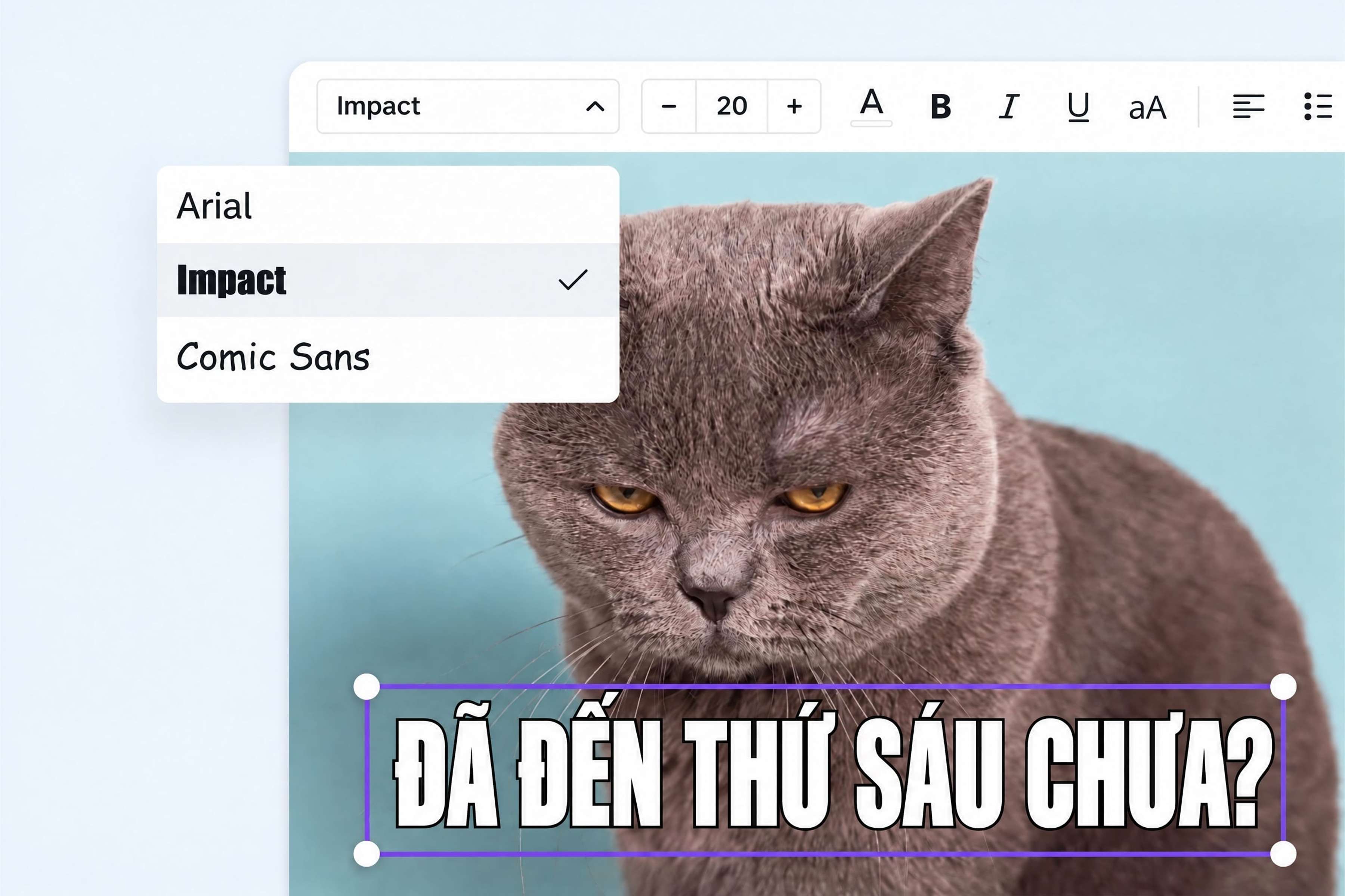 Dễ dàng điều chỉnh chữ trên ảnh động GIF