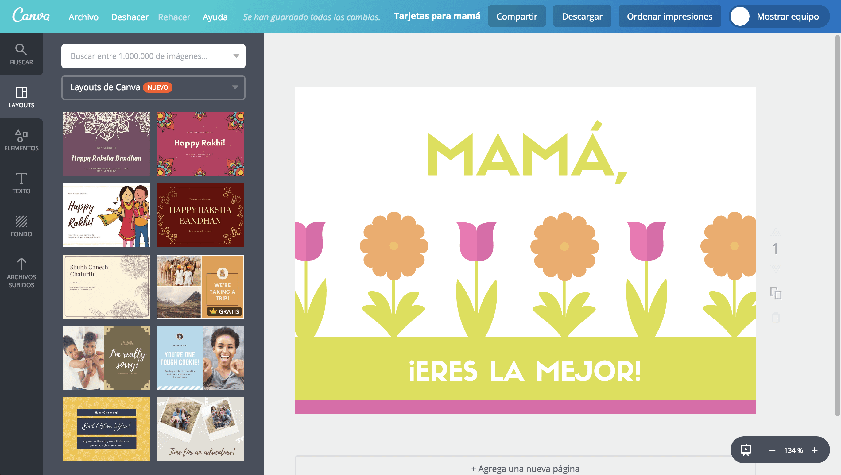 Tarjetas para mamá Tarjetas para mamá