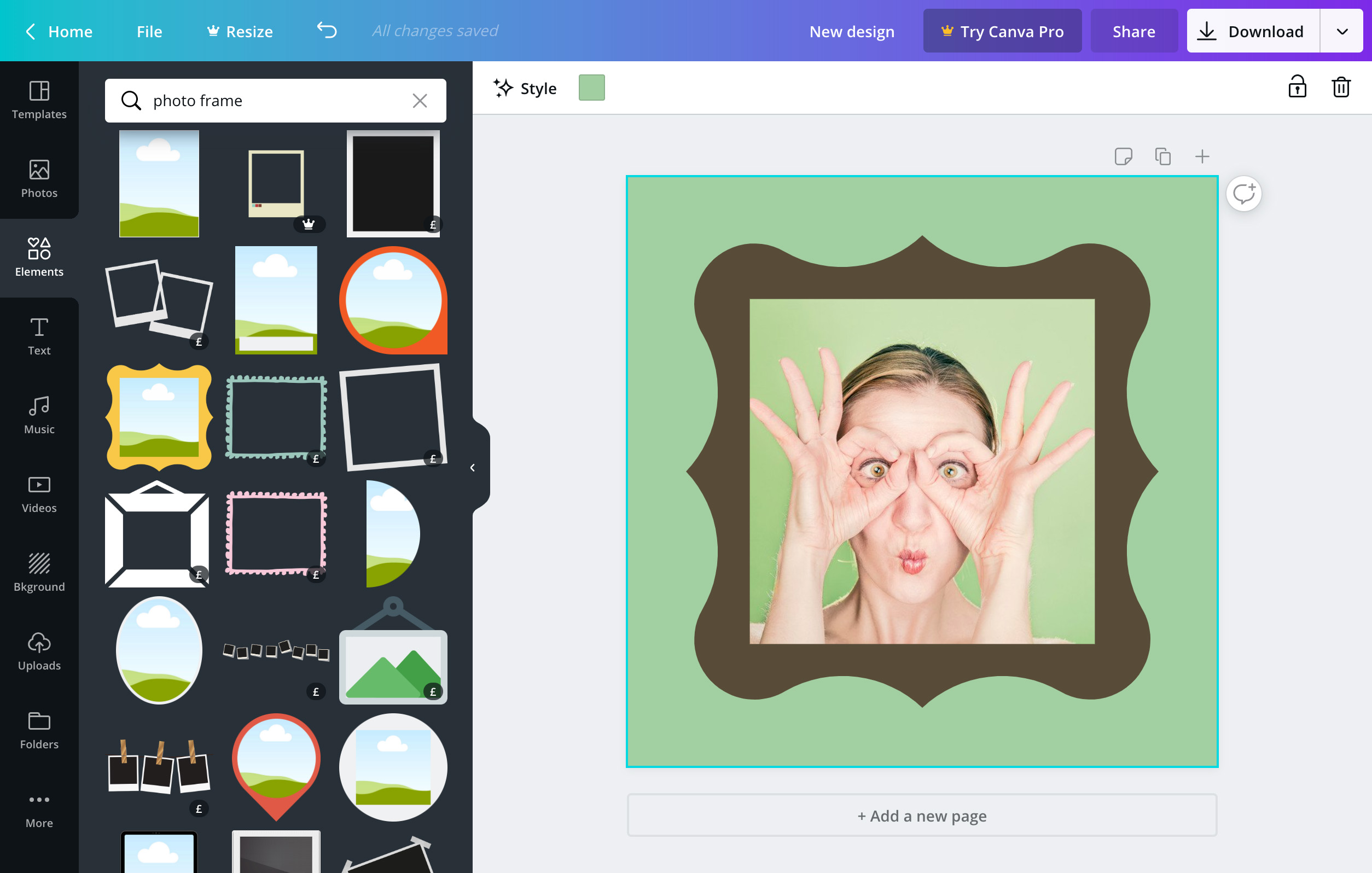 How To Add Frames To Photos In Canva