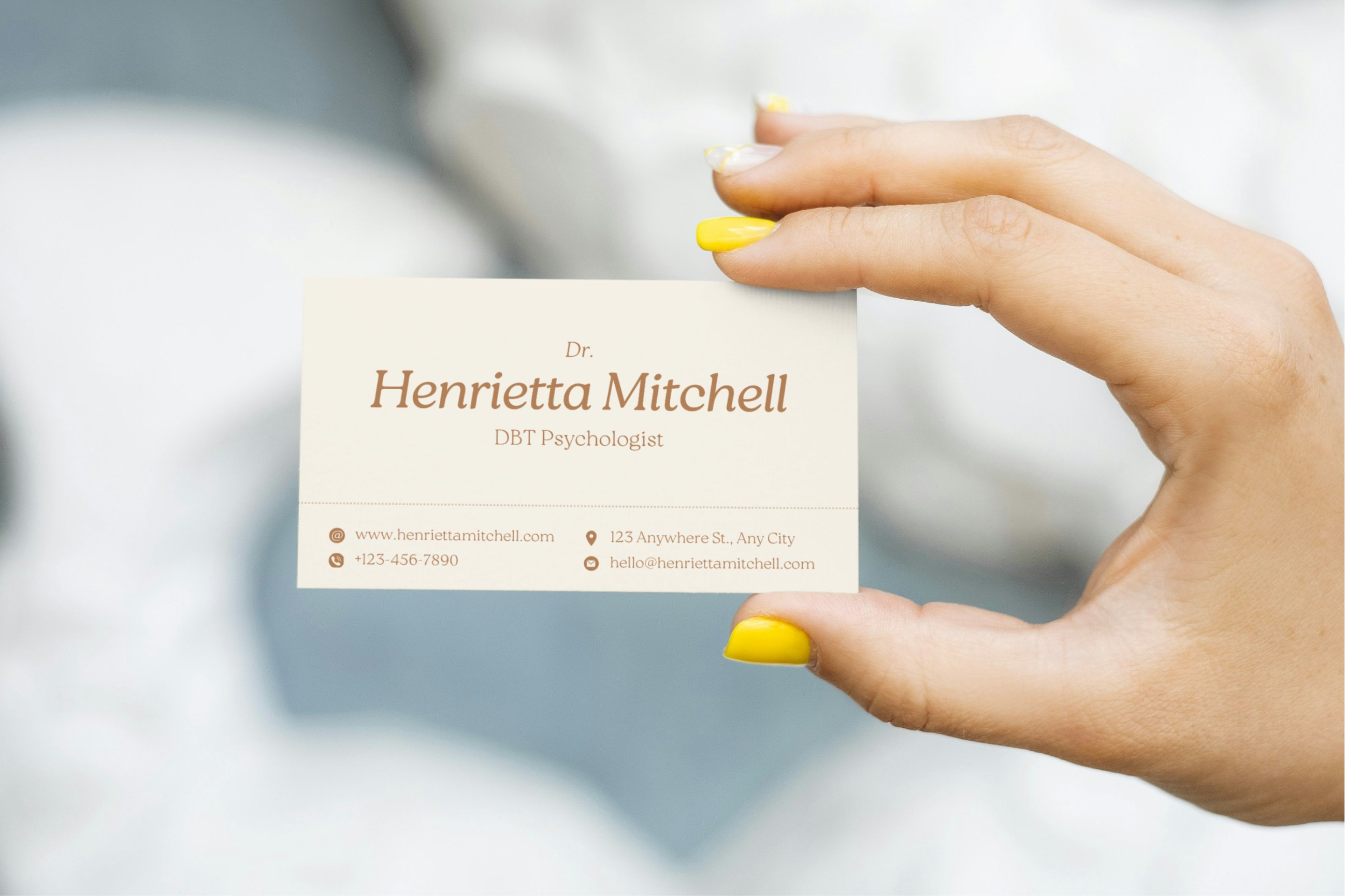 Create Business Card Mockup Hero Banner