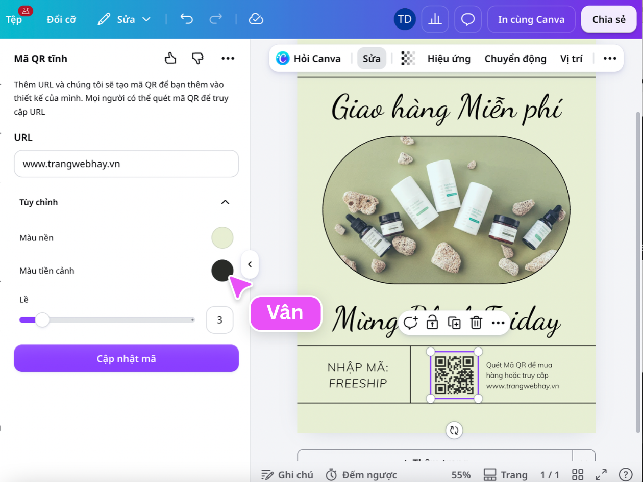 Tùy chỉnh mã rõ ràng và dễ quét trên màn hình lẫn bản in Tùy chỉnh mã rõ ràng và dễ quét trên màn hình lẫn bản in