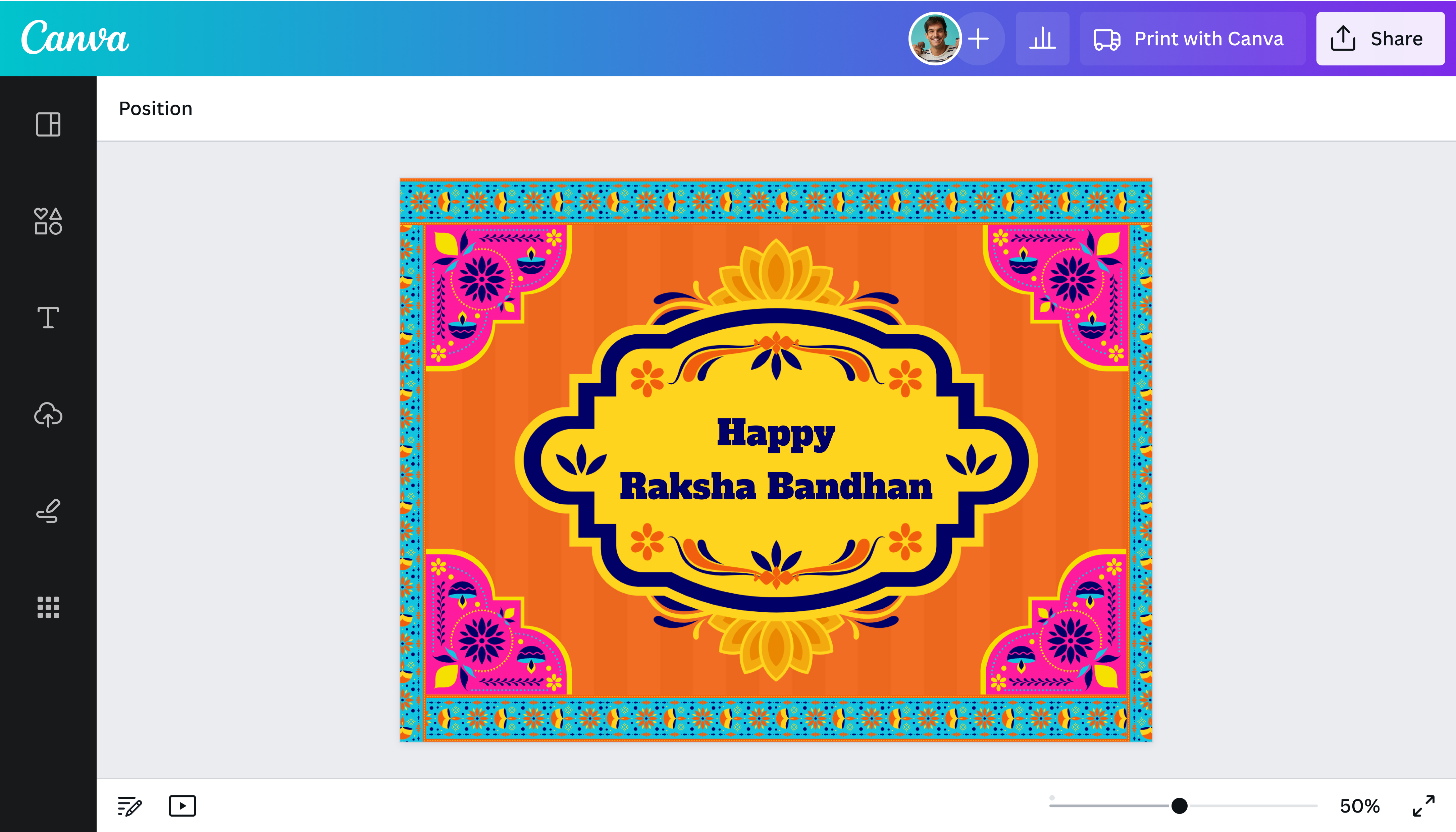 Create Raksha Bandhan Card Maker Lead Banner