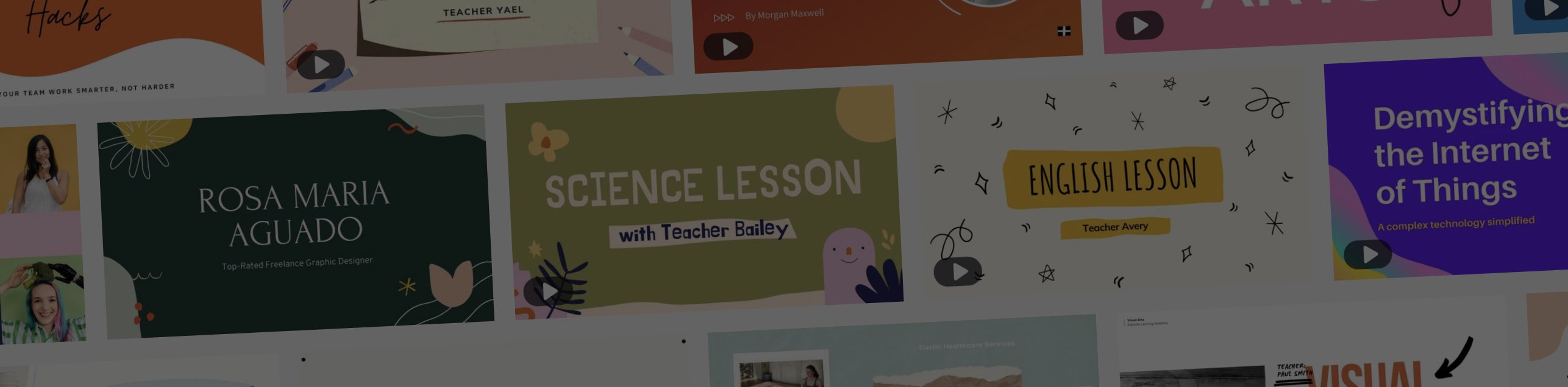 Presentaciones con video - Banner