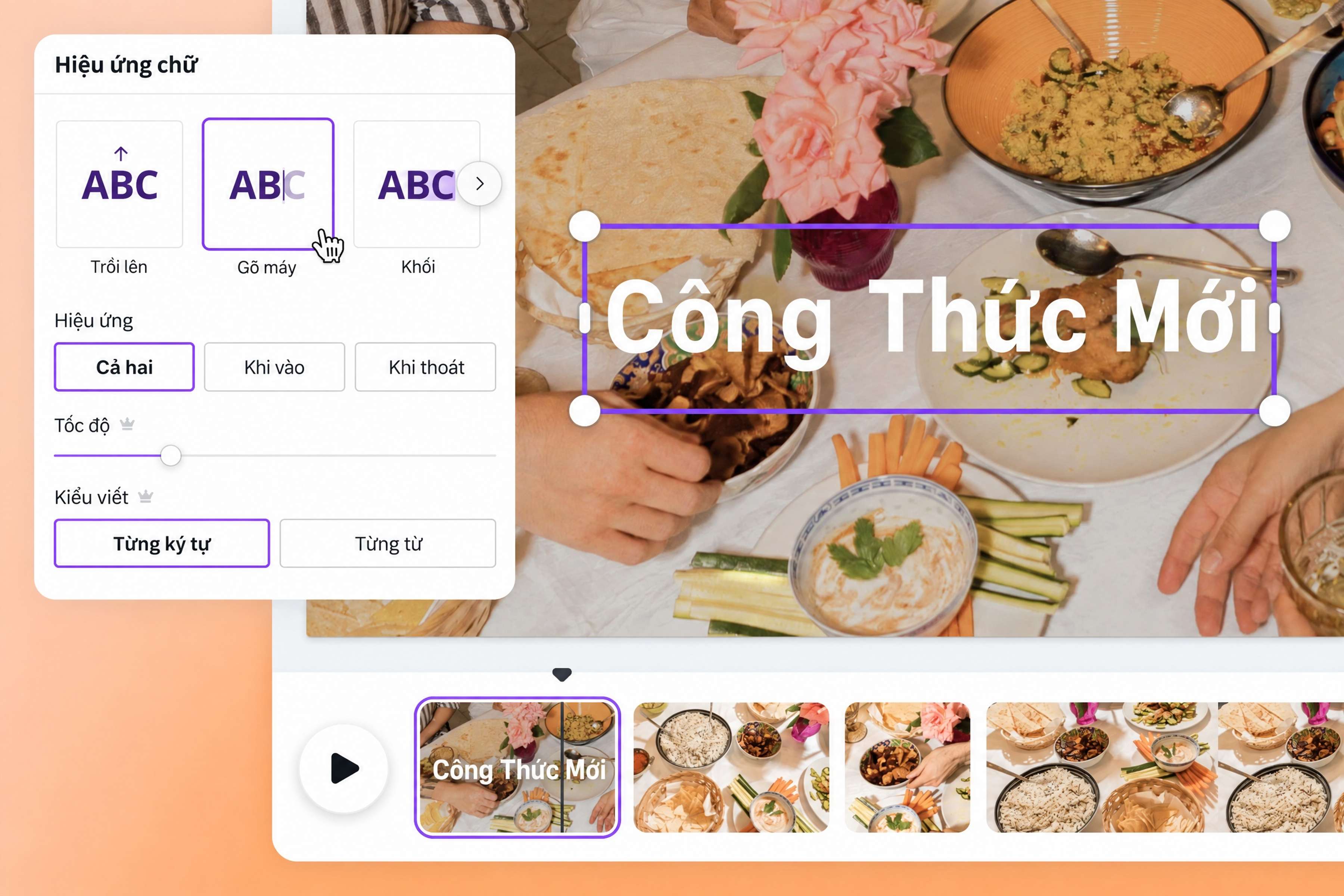 Điều chỉnh thời lượng để ảnh chuyển động đúng nhịp