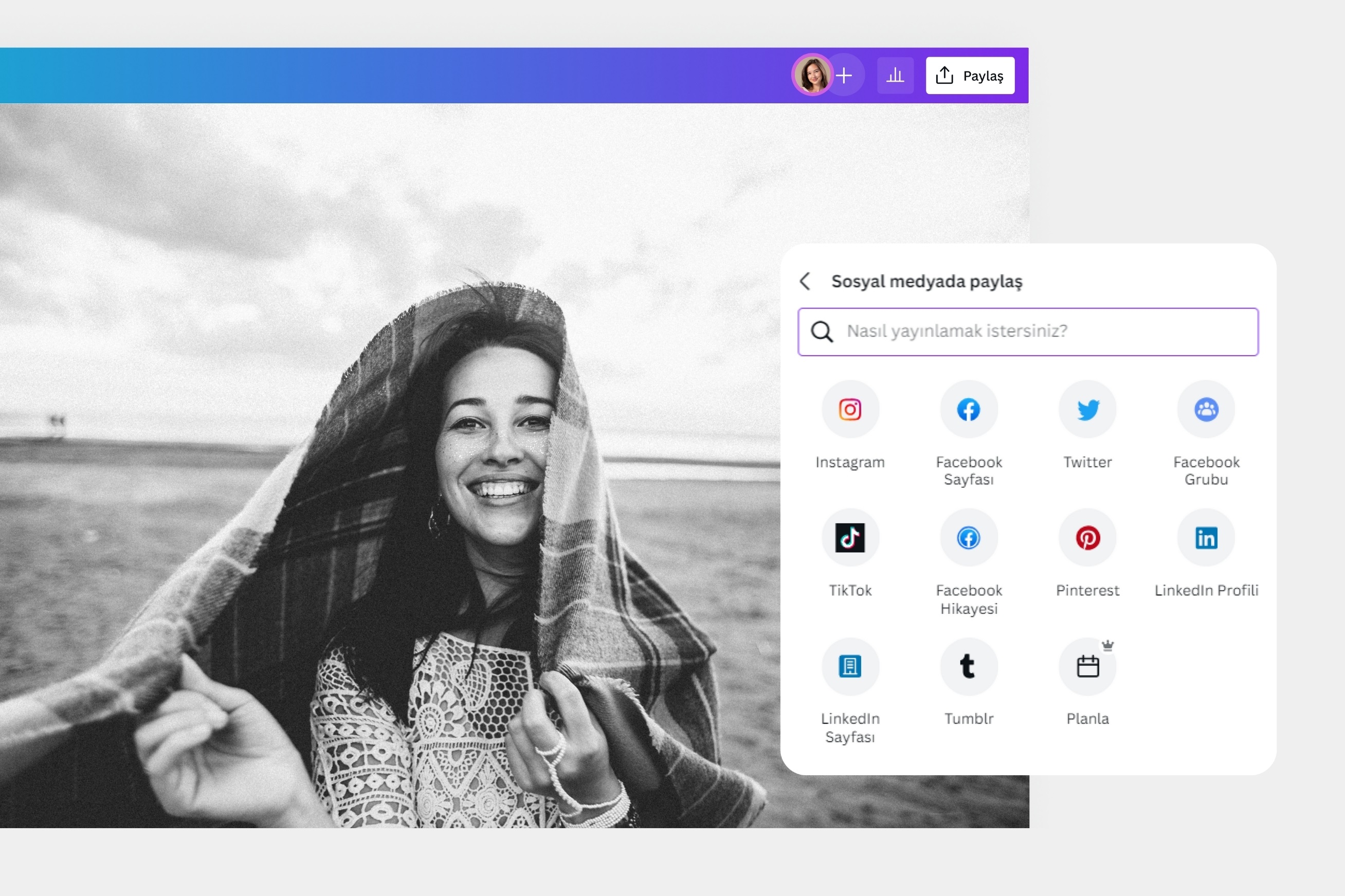 fotoğraf siyah beyaz yapma programı - Canva fotoğraf siyah beyaz yapma programı - Canva