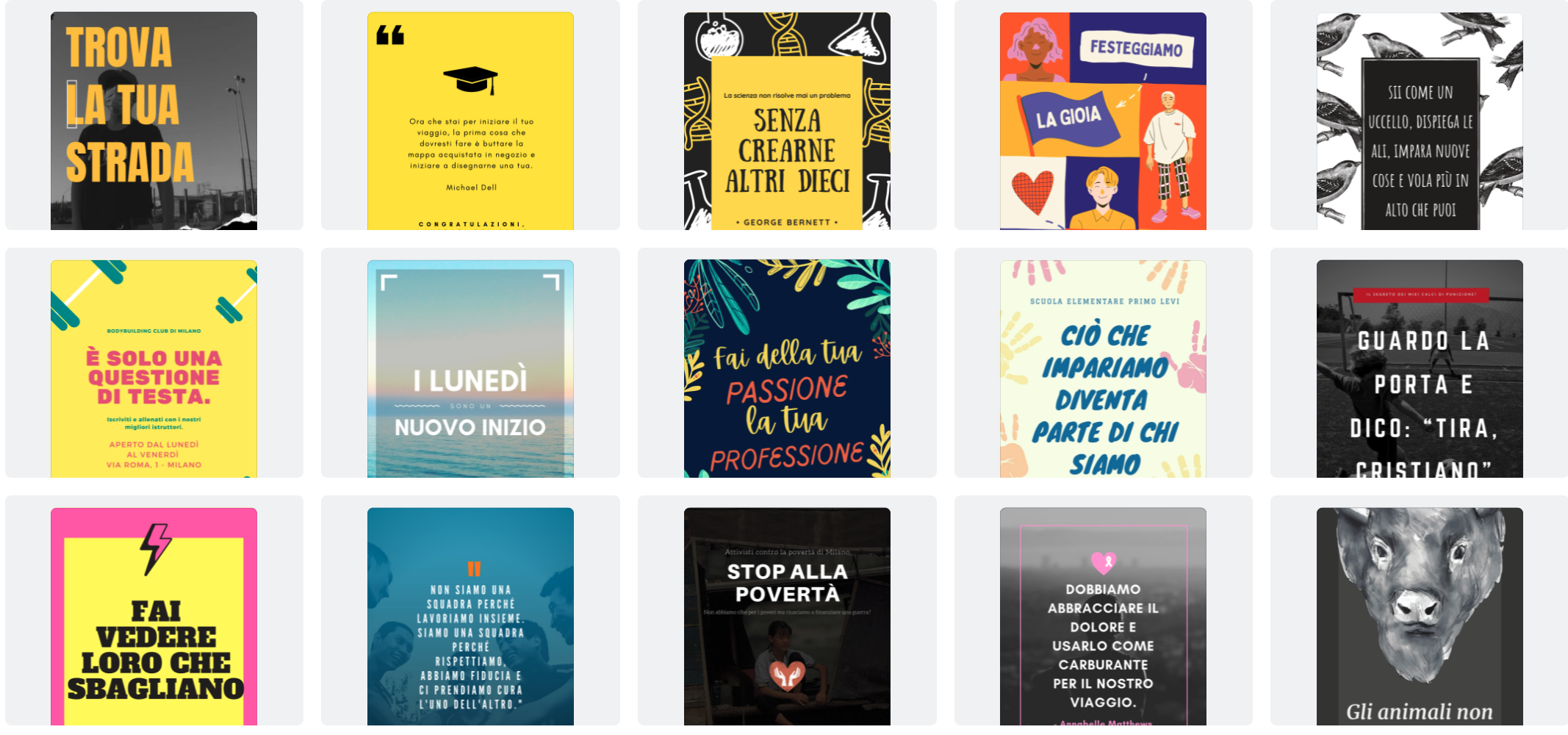 Come creare un poster con frasi celebri