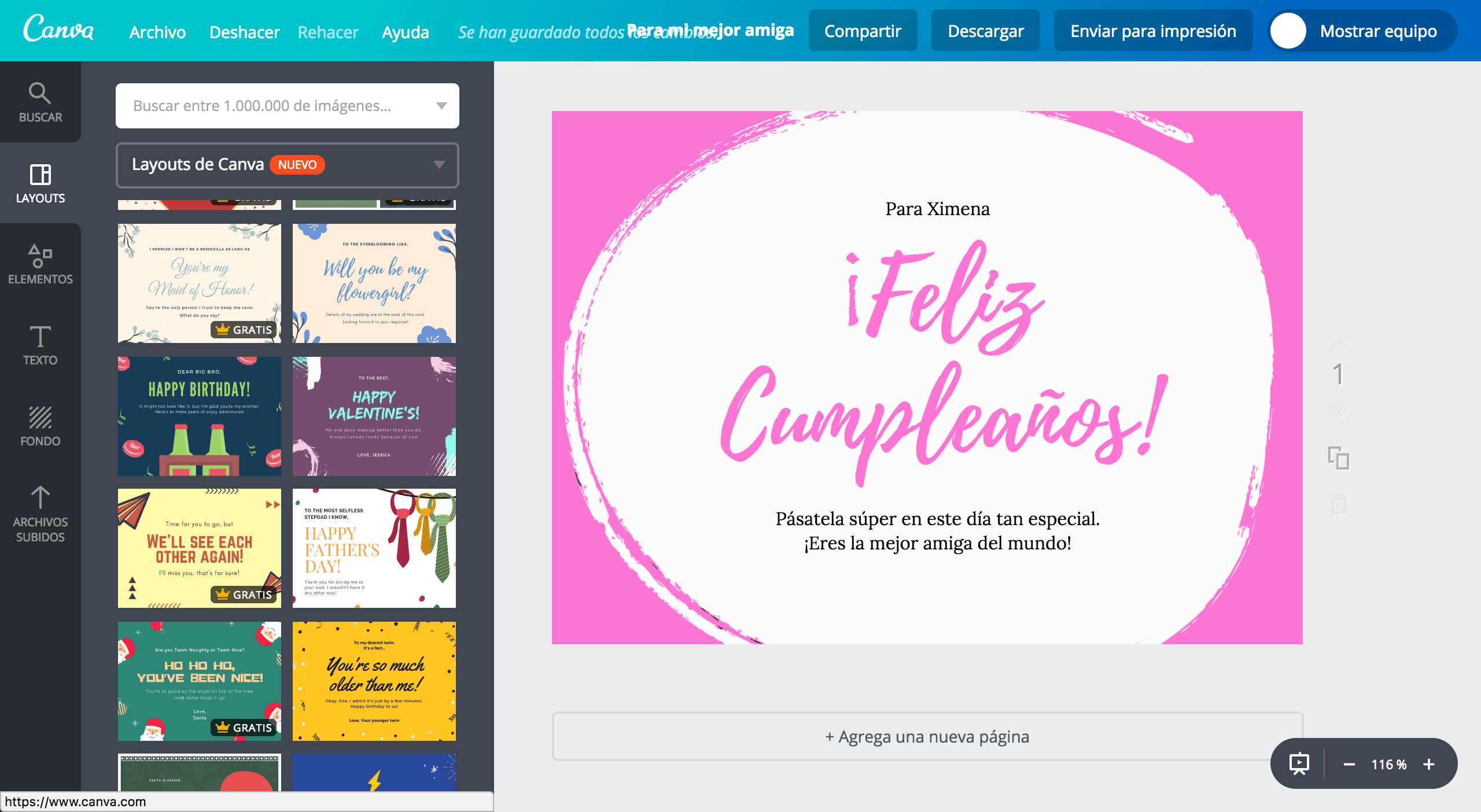 Cumpleanos amiga Tarjetas de cumpleaños para una amiga