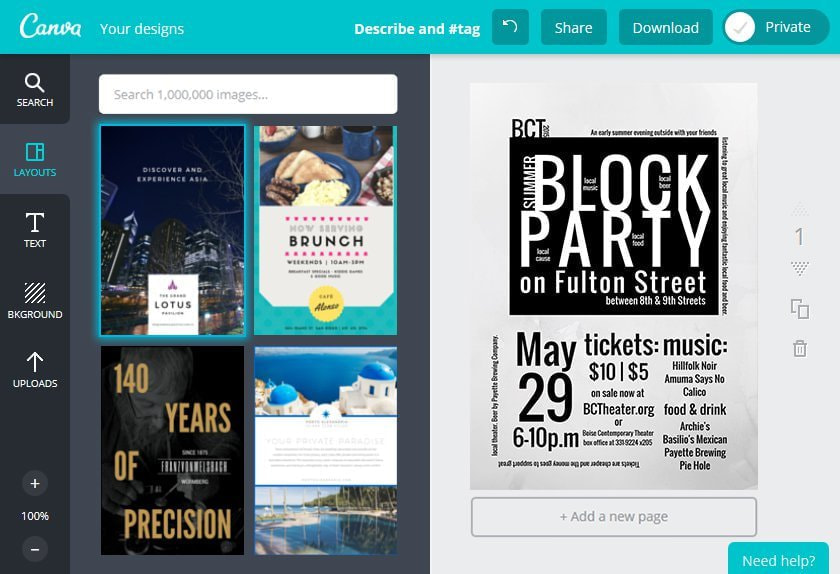 Create a Party Flyer in Canva