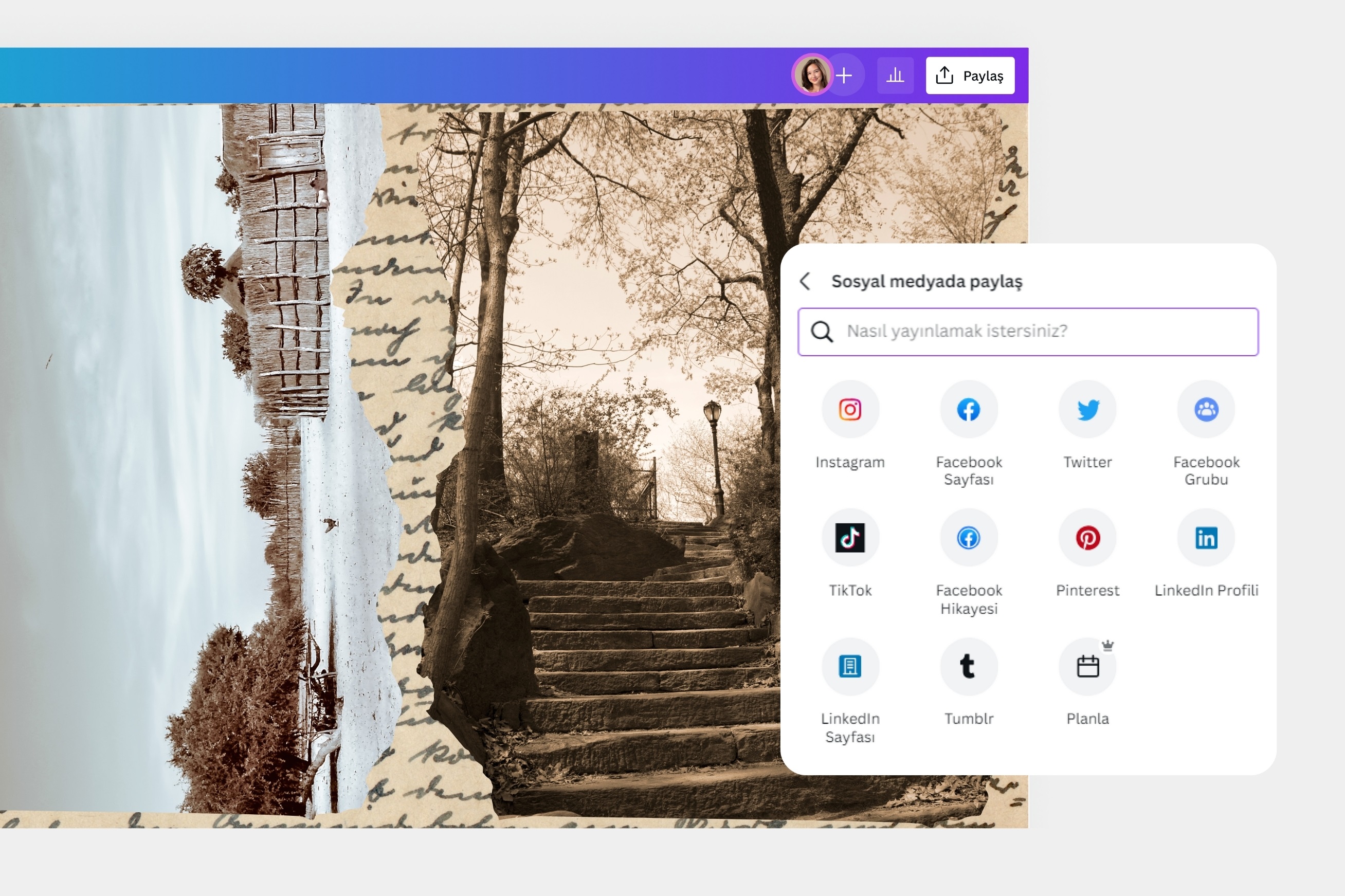 fotomontaj programı - Canva