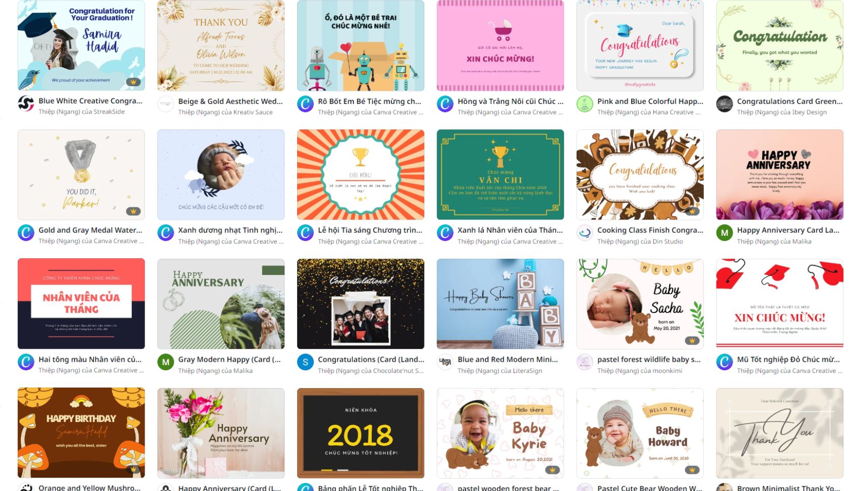 Thiết kế Thiệp chúc mừng