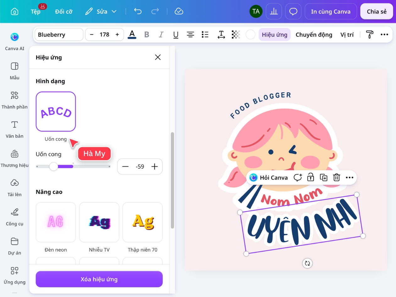 Uốn chữ cho logo tròn, nhãn và sticker trên Canva Uốn chữ cho logo tròn, nhãn và sticker trên Canva