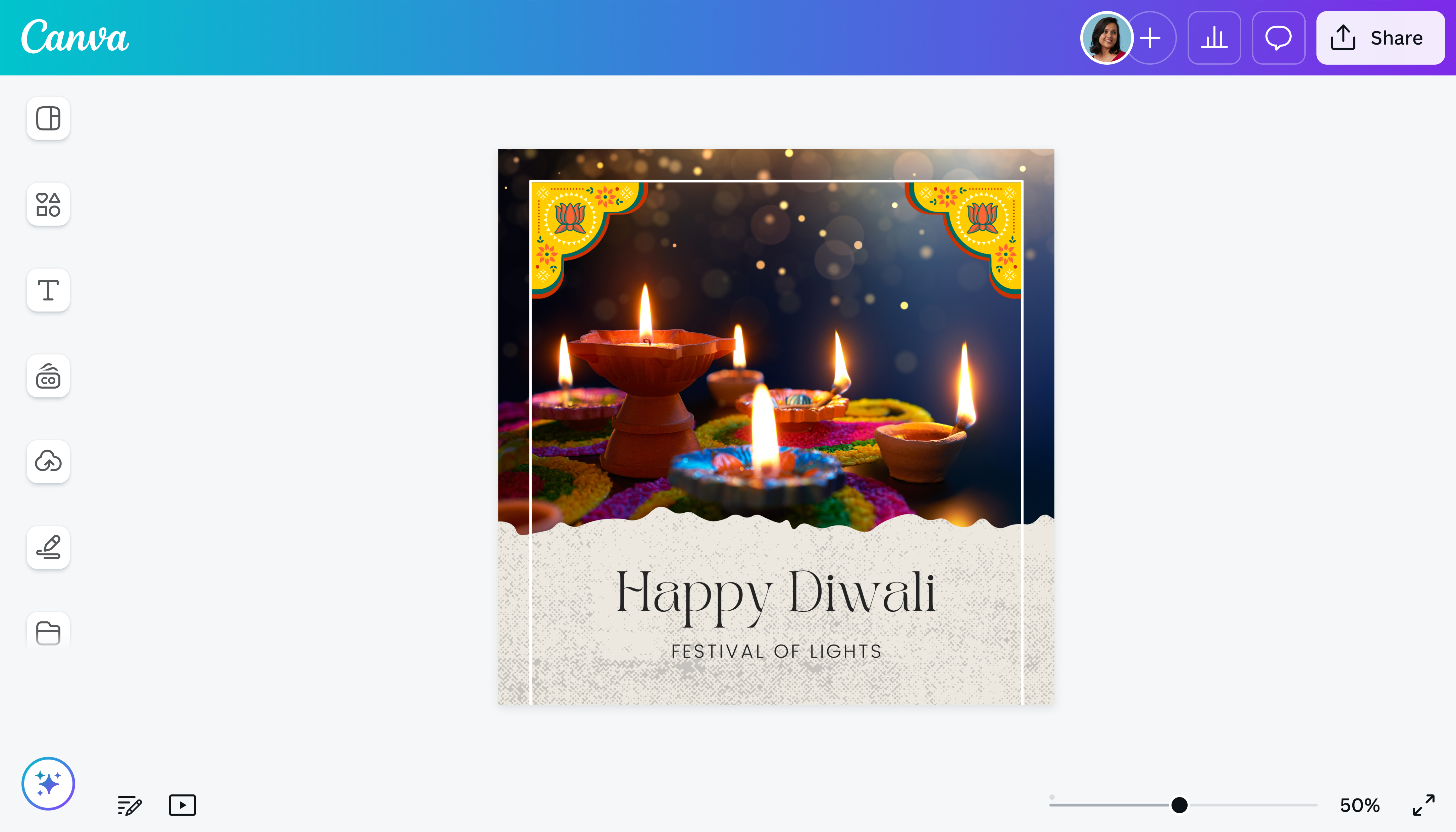 Create Diwali Cards Lead