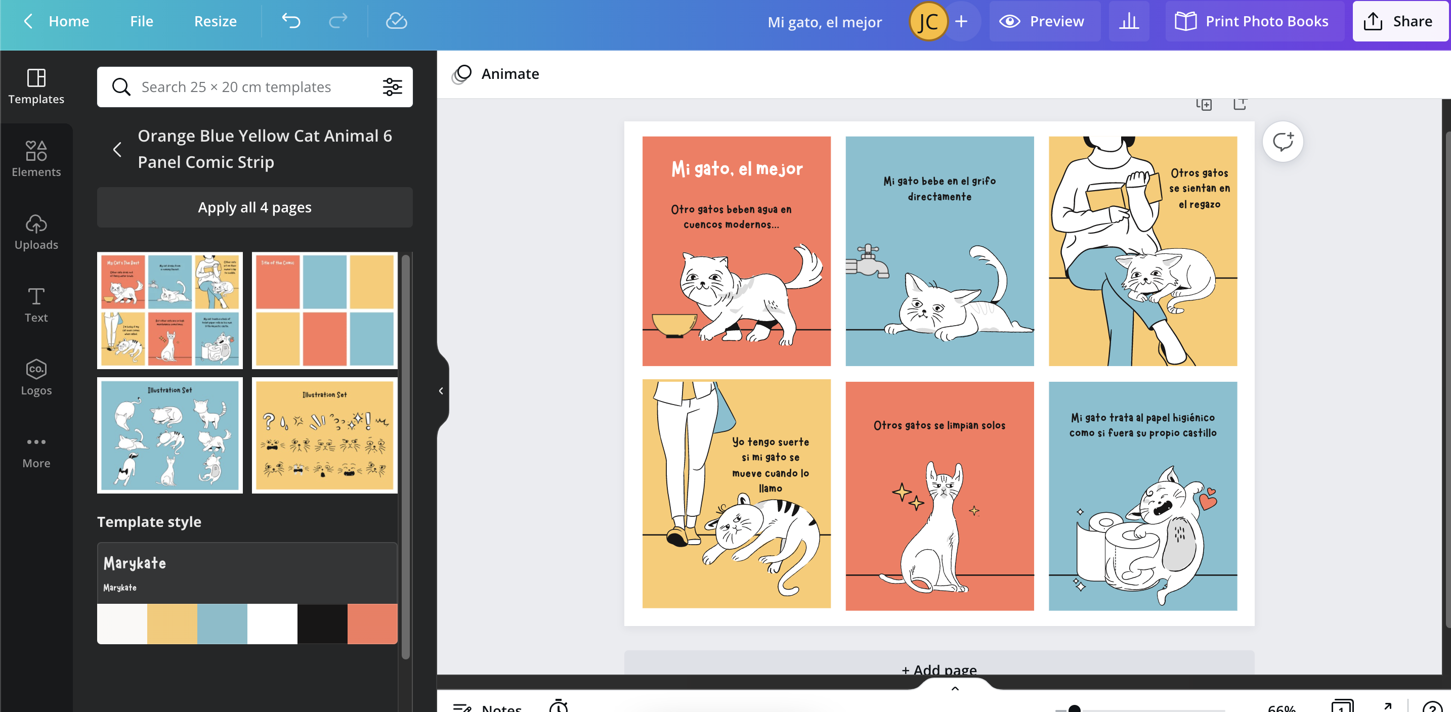 How to make a comic strip - Canva
