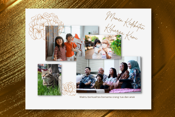 Membuat kolase foto keluarga